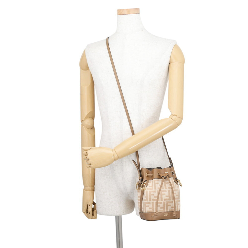 Fendi Montresor Mini Leather Suede Handbag 8BS010 FENDI 2-way Shoulder Bag Women's — Like New