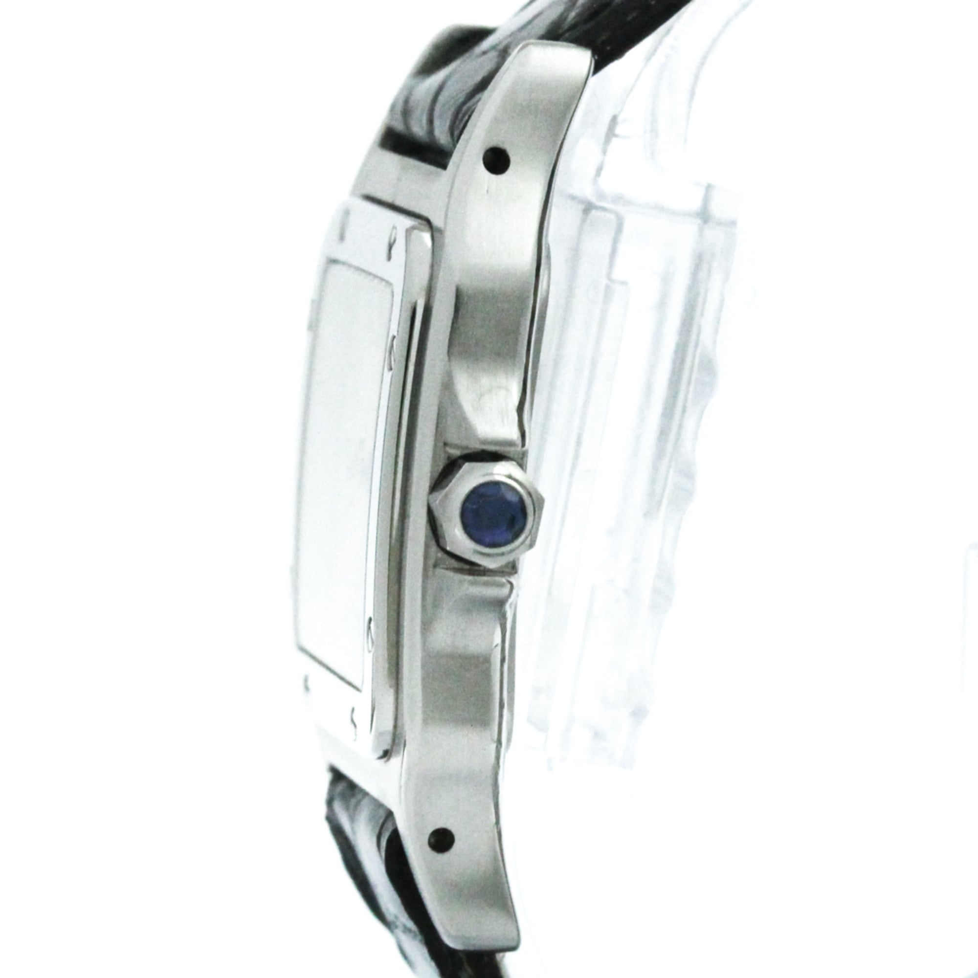 CARTIER Santos Galbee Steel Quartz Mens Watch W20025D6 Polished — Very Good