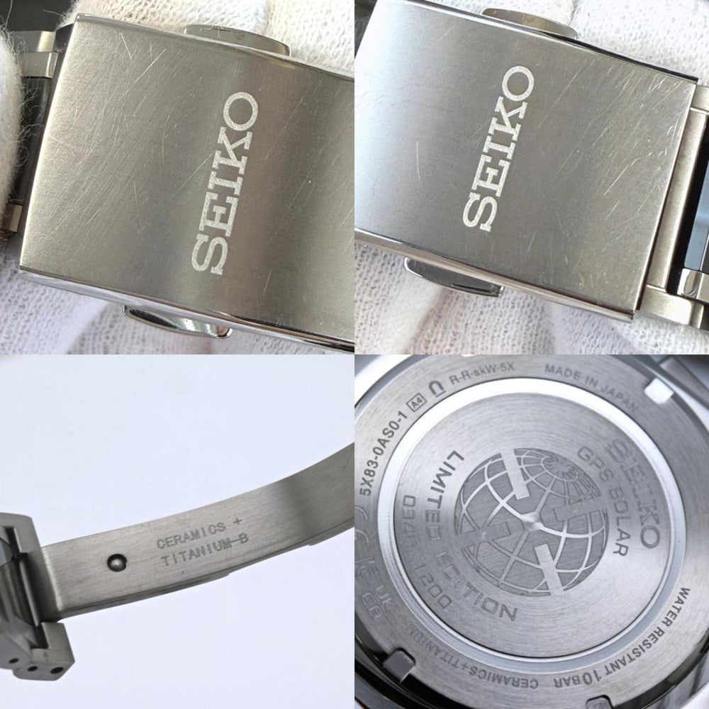 SEIKO Astron Nextar GPS Solar SBXC183 5X83-0AS0-1 (Limited Edition of 1200) Men's Watch, Ceramic x Titanium, 40534 — Good