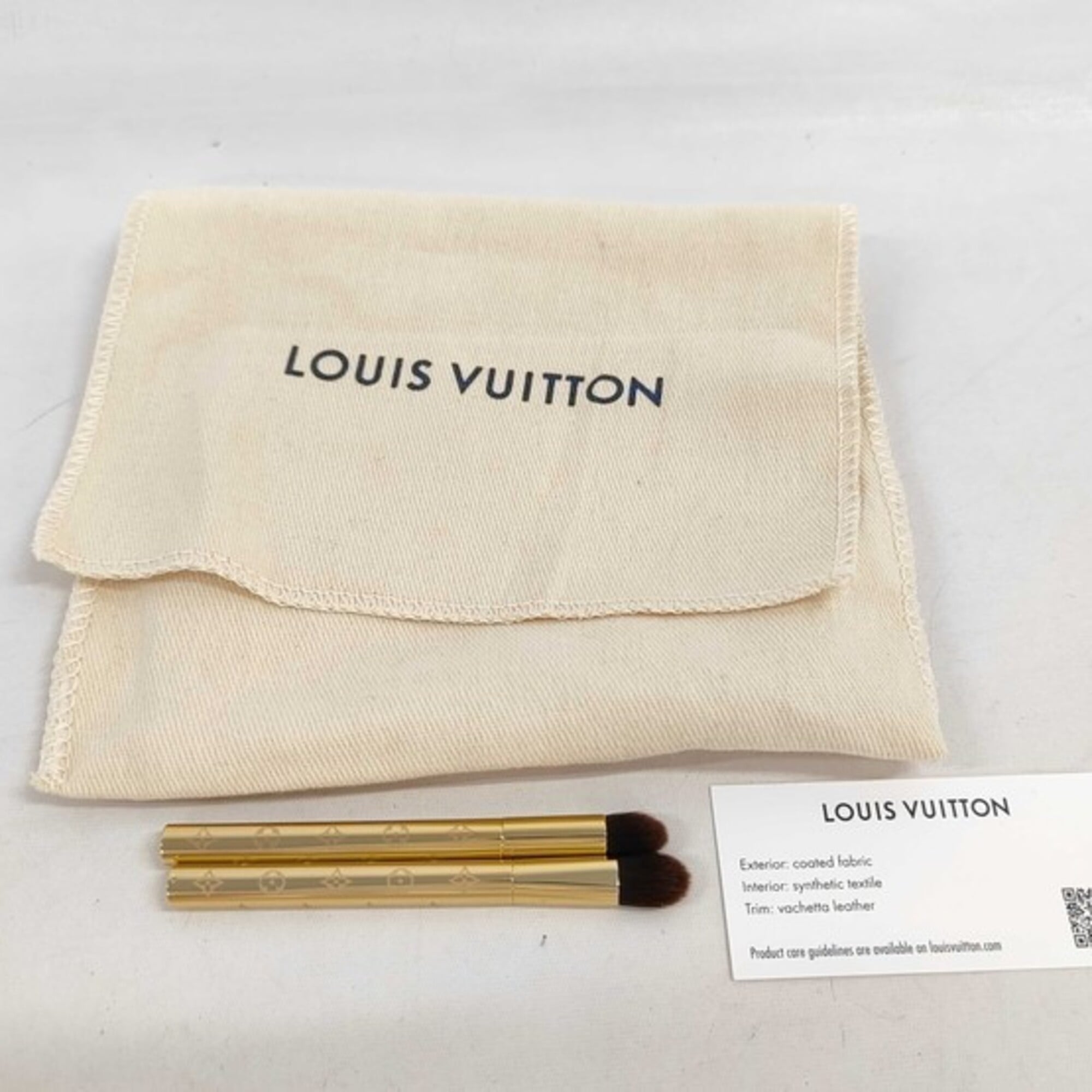 LOUIS VUITTON Louis Vuitton Monogram Eyeshadow Pouch LBC002 Bag Brown Leather Women's — New - Store Return