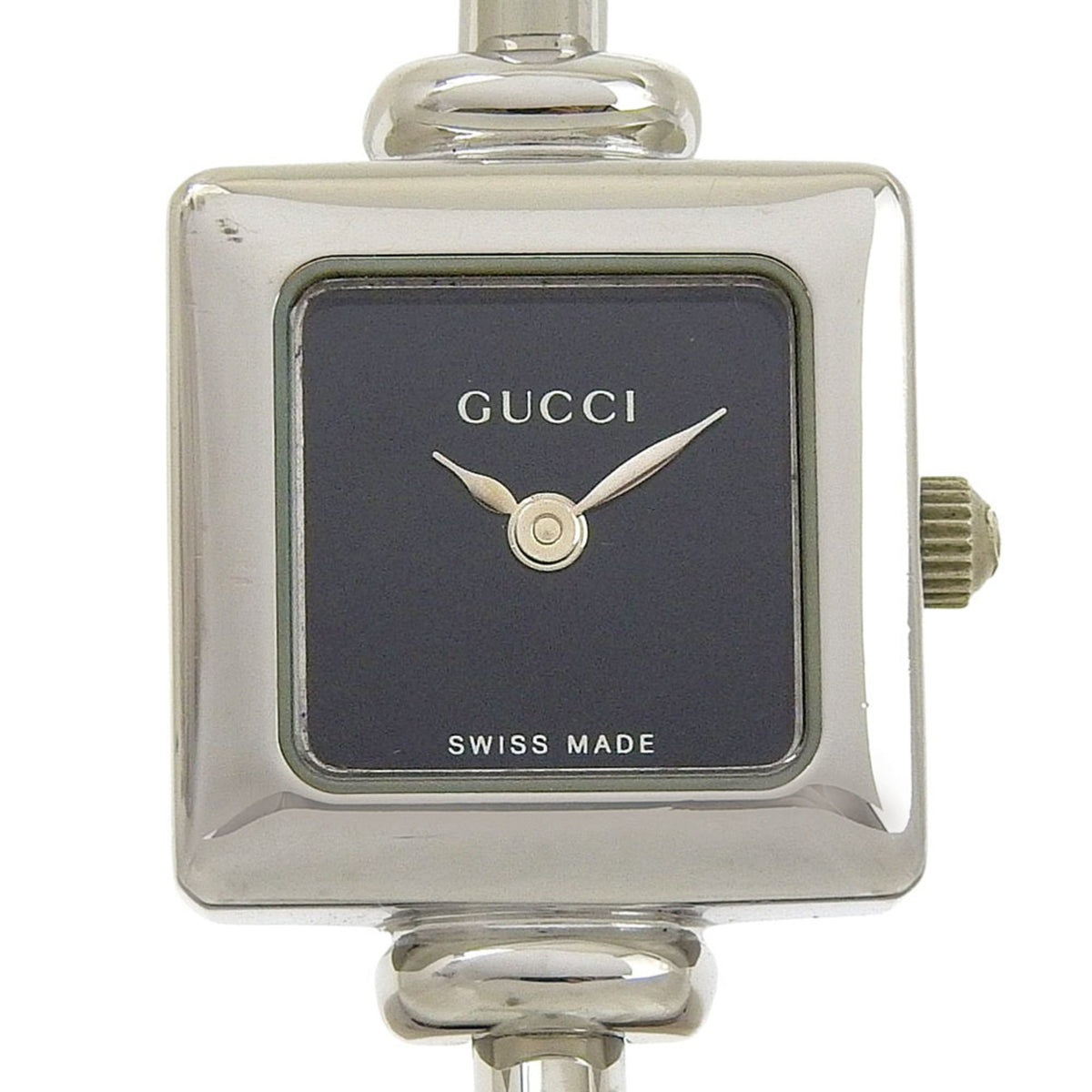 Gucci Women's 1900L Stainless Steel Quartz Analog Watch with Black Dial — Good