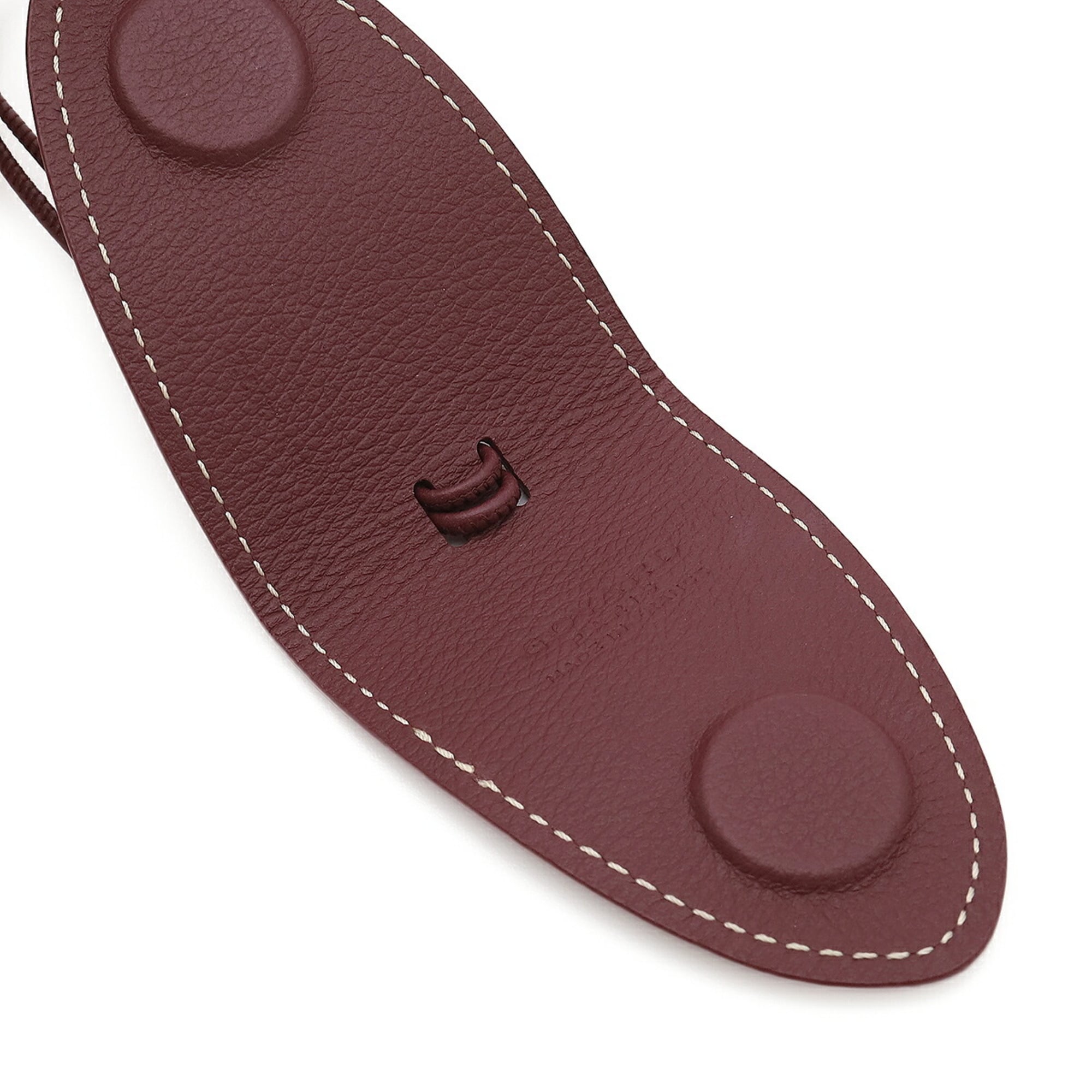 GOYARD Goyard Black Universal Handbag Clip Charm, Chevroche Calfskin Leather, Bordeaux — Like New