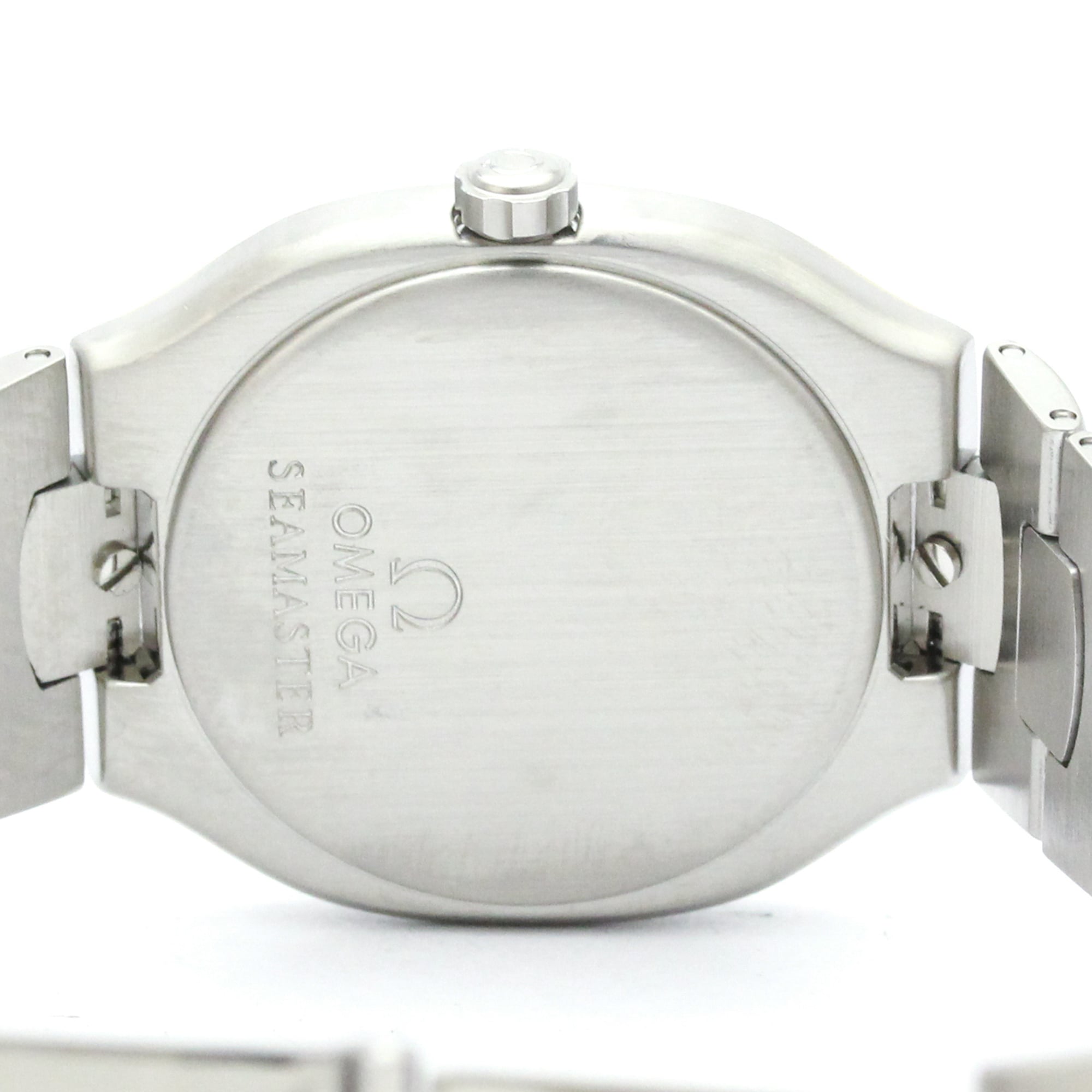 OMEGA Seamaster Polaris GMT 18K Gold Steel Mens Watch 396.1122 Polished — Very Good