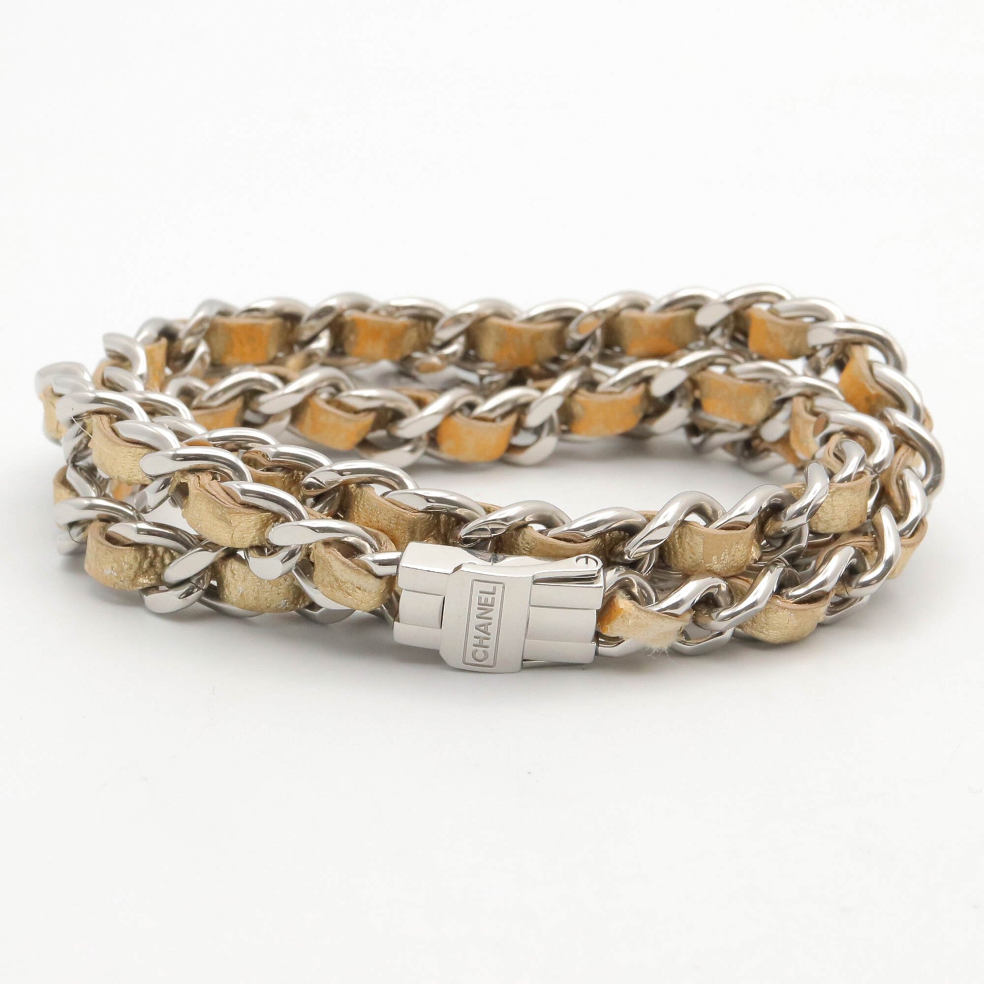 Chanel CHANEL Première Rock Watch, Stainless Steel, Leather Strap, Ladies, Gold Tone, Mirror Finish, H5583 — Very Good