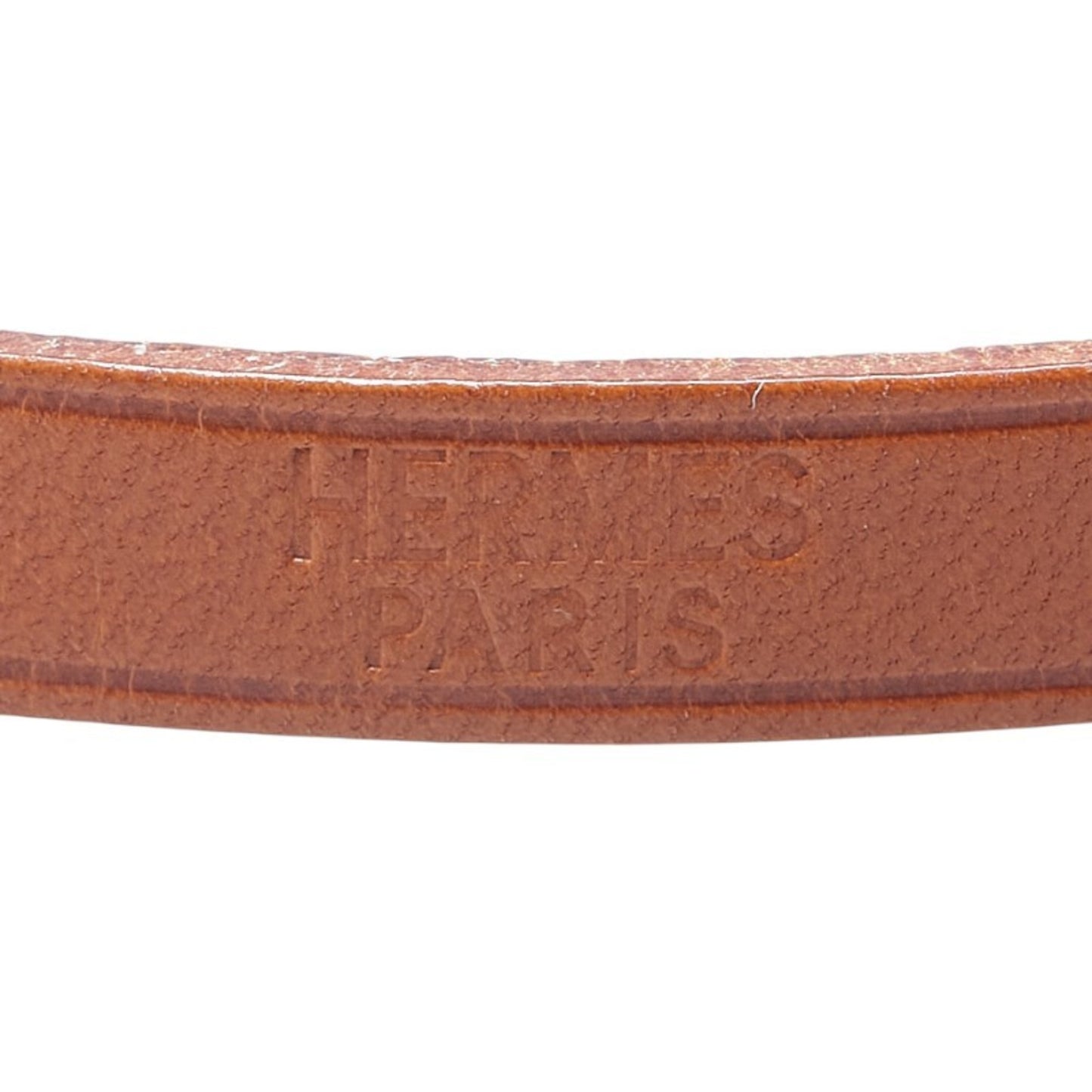 Hermes Kelly Ardion 3-row bracelet, brown leather, for women, HERMES