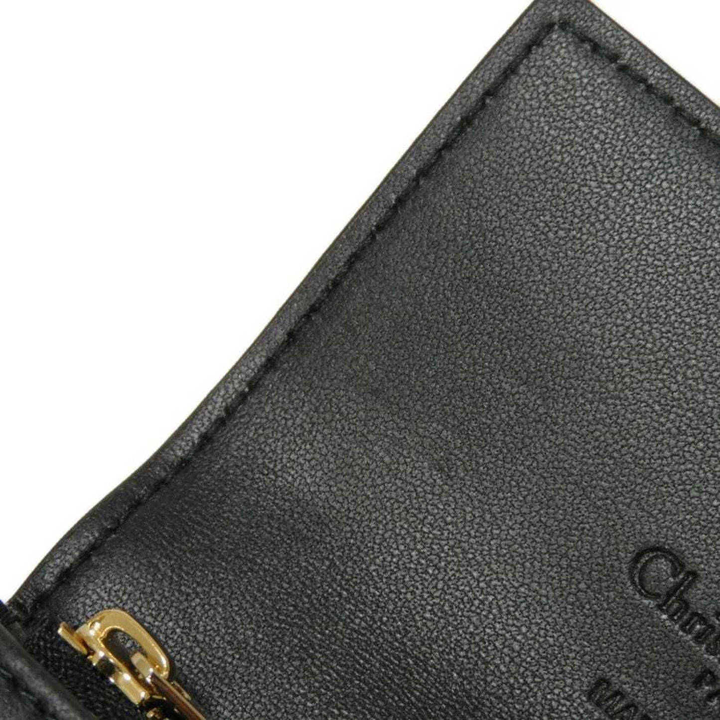Christian Dior Dior Women's Glycine Bifold Wallet with Charm, Coin Case, Card and Cannage Design in Black (S0966ONMJ_M900)