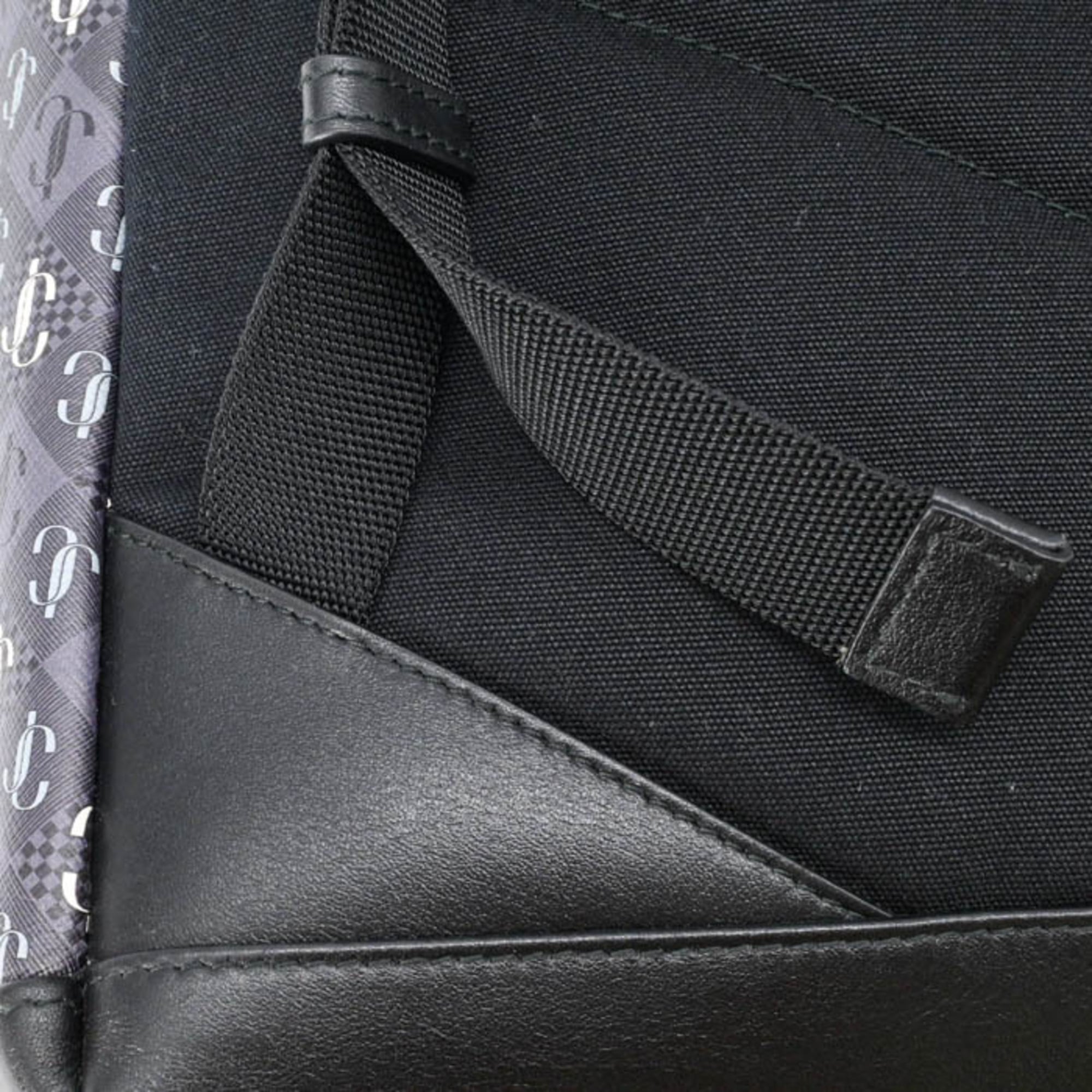 JIMMY CHOO WILMER XPO Backpack JC Monogram Grey Sage Men's Women's J000161023001 — Like New