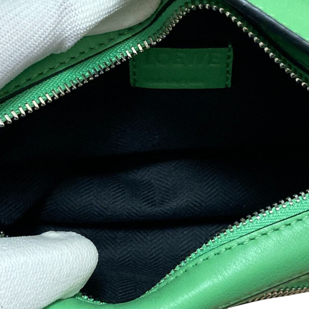 LOEWE PUZZLE MINI Bum Bag, Mini Body Bag/Shoulder B510U89X02, Green, Women's — Like New
