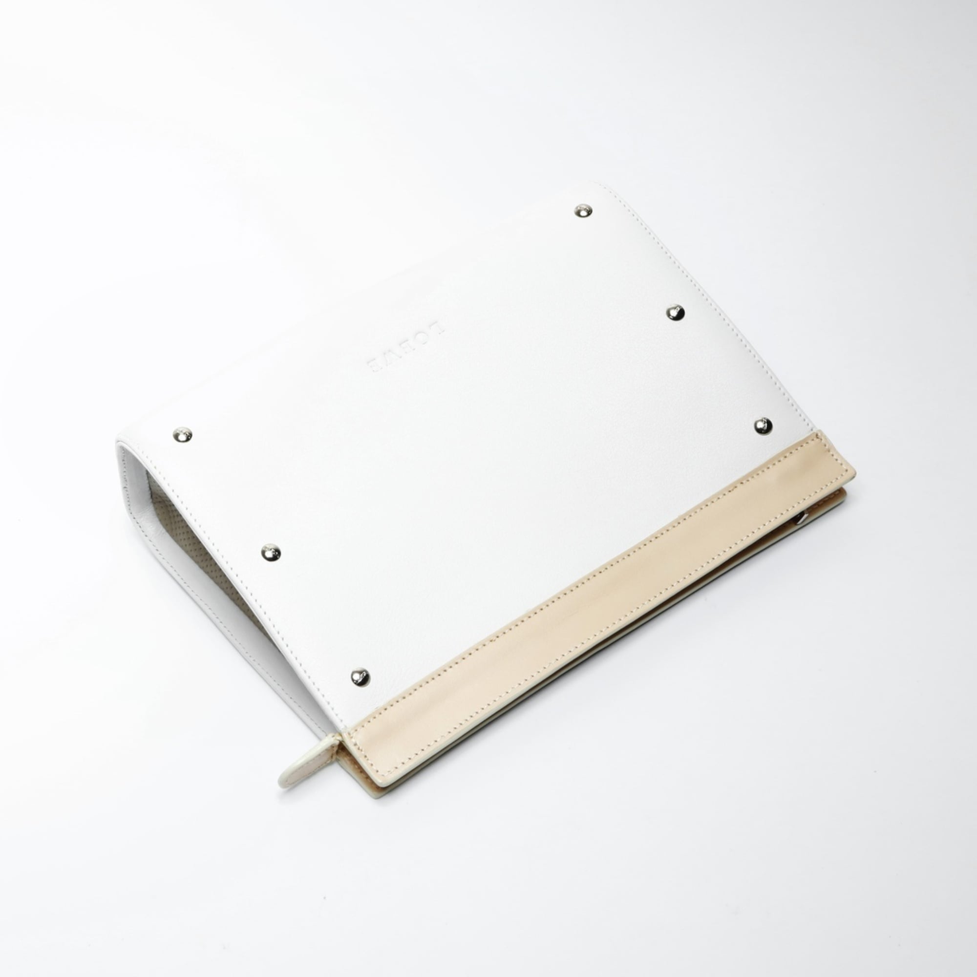 LOEWE Leather Pouch White