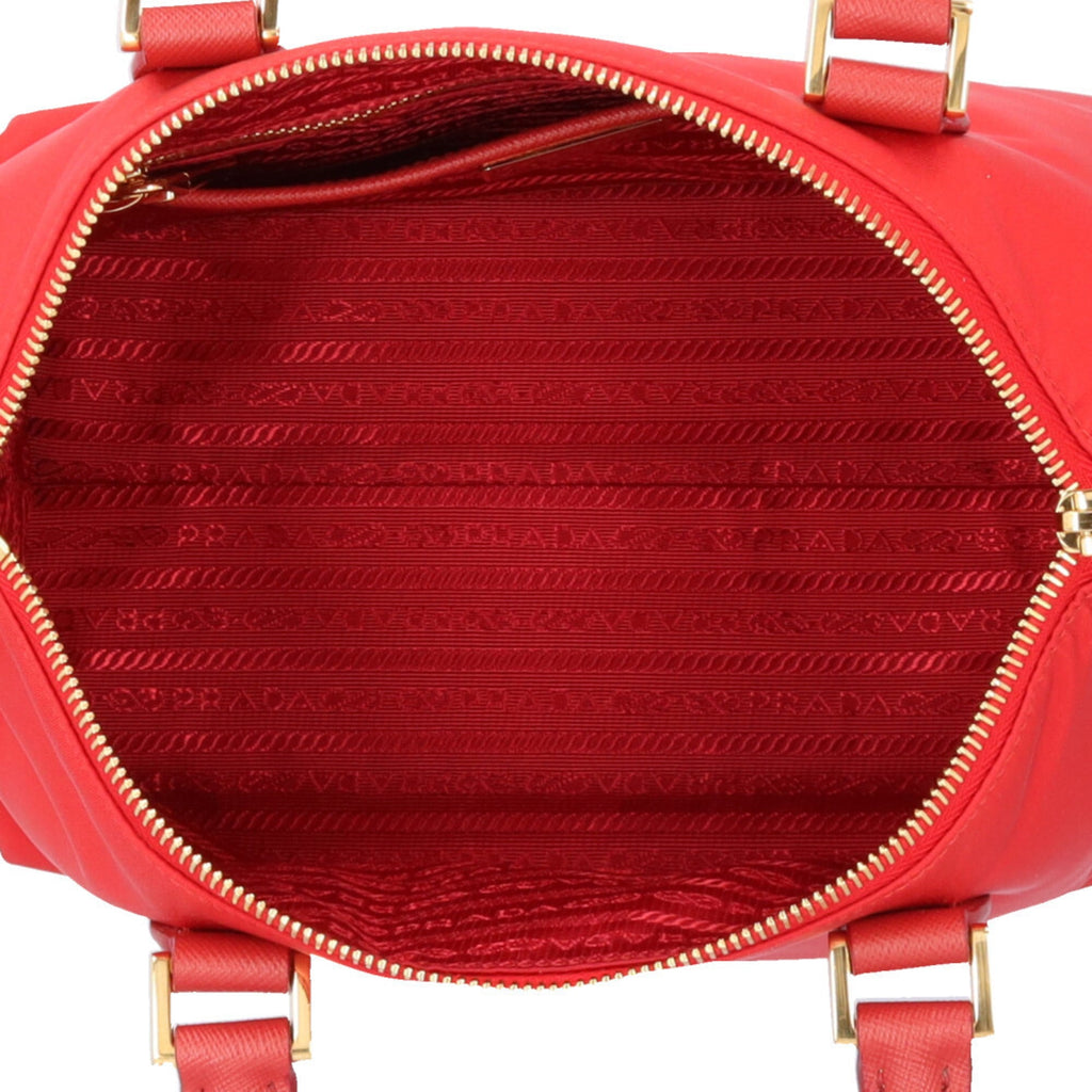 Prada Shoulder Bag, Nylon 1BA275, Red, Women's, Pre-owned, 2-Way