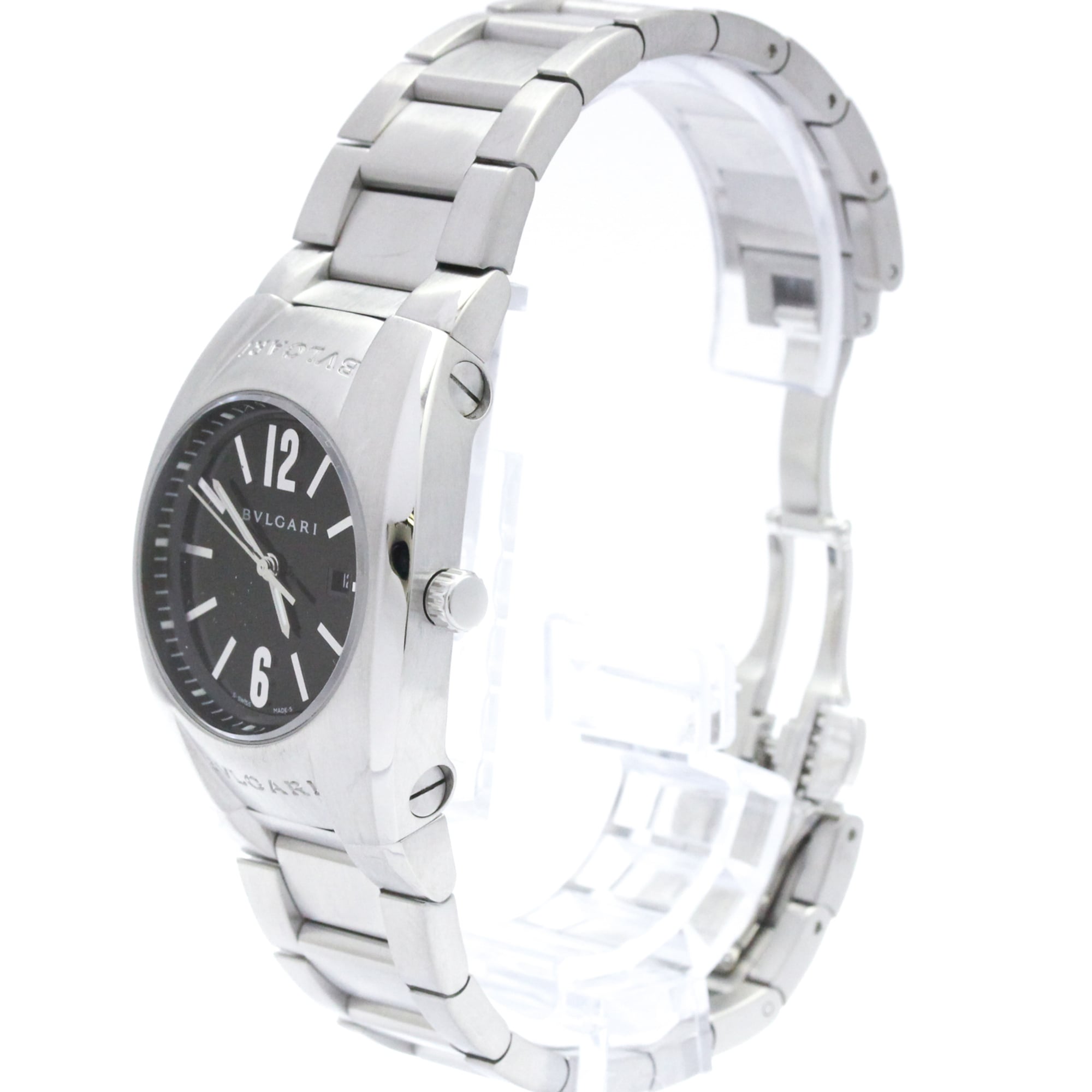 BVLGARI Ergon Stainless Steel Quartz Ladies Watch EG30S Polished — Very Good