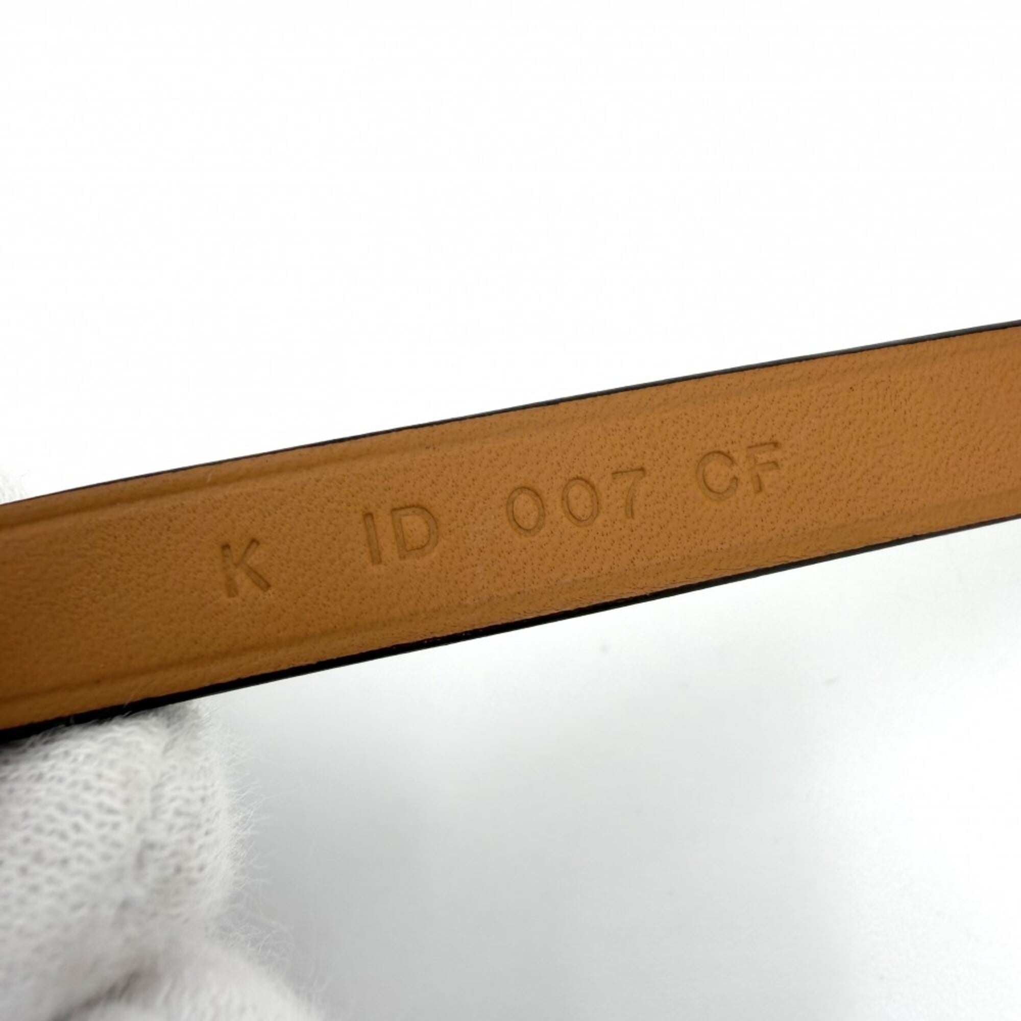 Hermes Double Tour Kelly Bracelet for Women, Leather, K Stamp, Black/Brown, Silver Hardware, 2025 Model — Like New