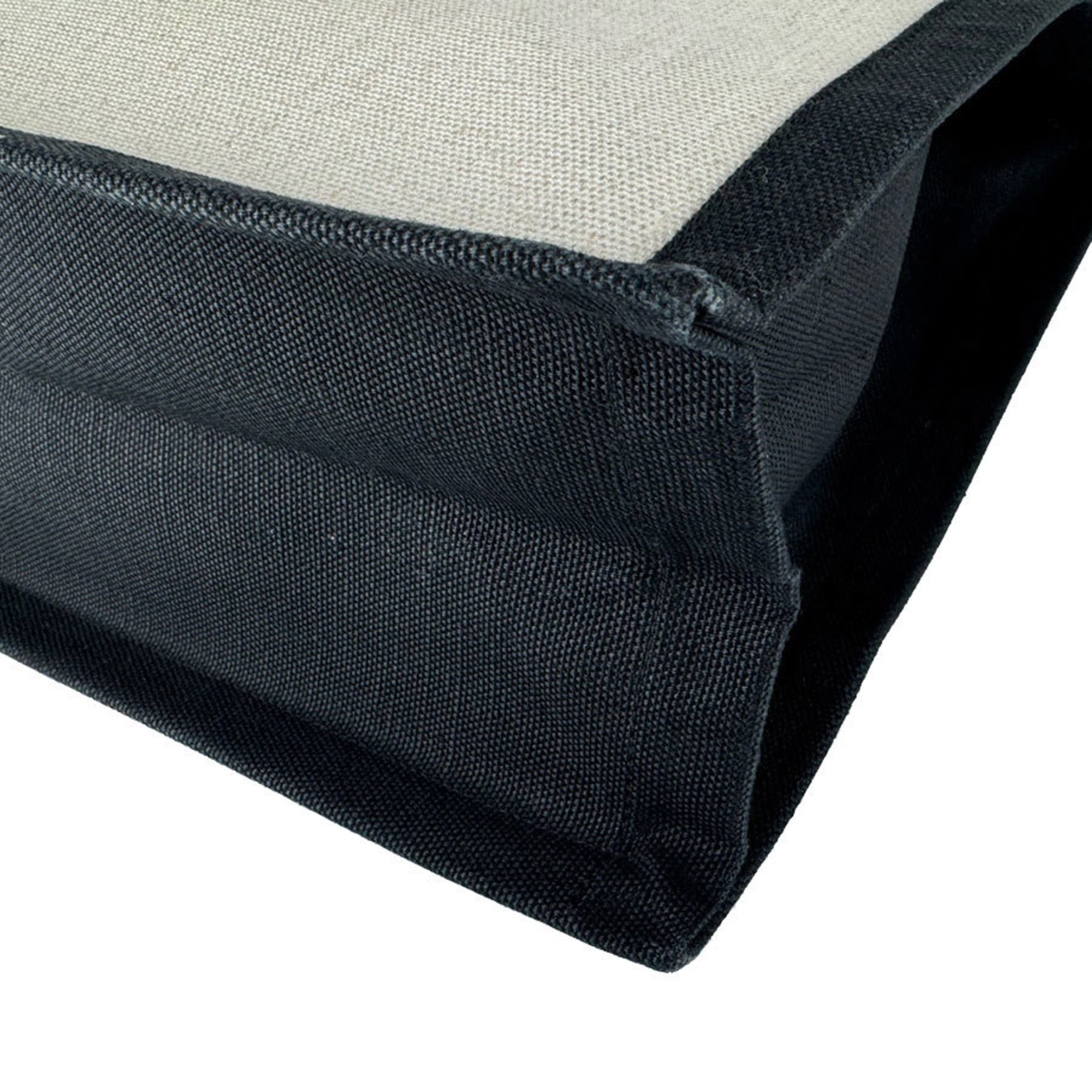 Saint Laurent Rive Gauche North South Cabas Coated Canvas Leather Handbag in Black and Ivory, Men's, 632539, Free Shipping, z8772