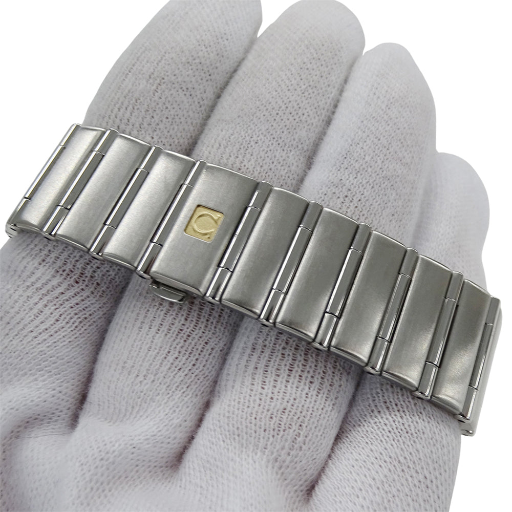 Omega Constellation 1512.40 Men's Watch, Brand Name, Date, Quartz, Stainless Steel (SS), Silver/Navy — Good