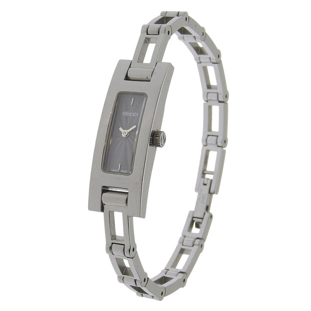 Gucci GUCCI watch 3900L stainless steel quartz analog display black dial women's — Good