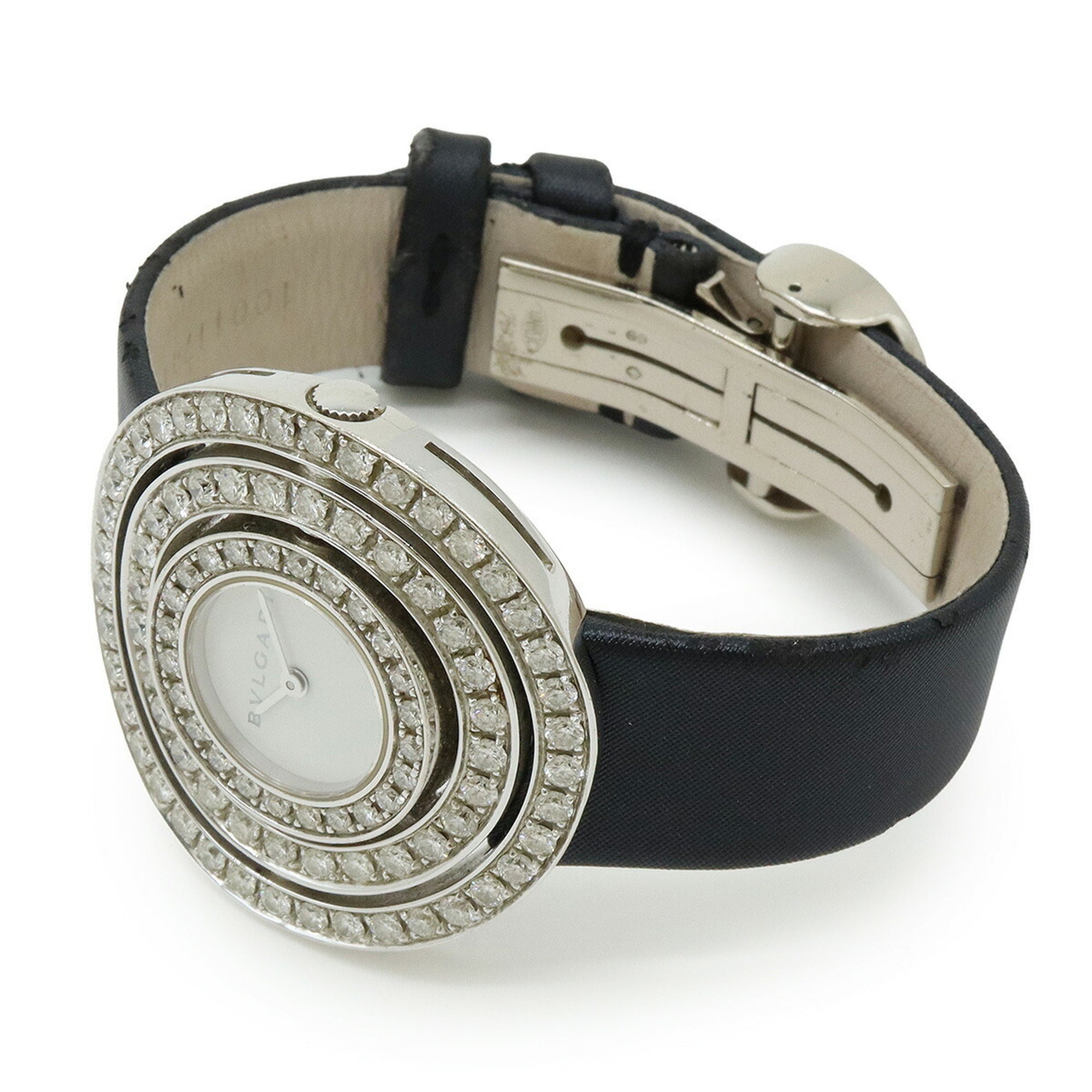 BVLGARI Astrale Cerchi White Dial Diamond Bezel Women's Quartz Watch AEW36G — Good
