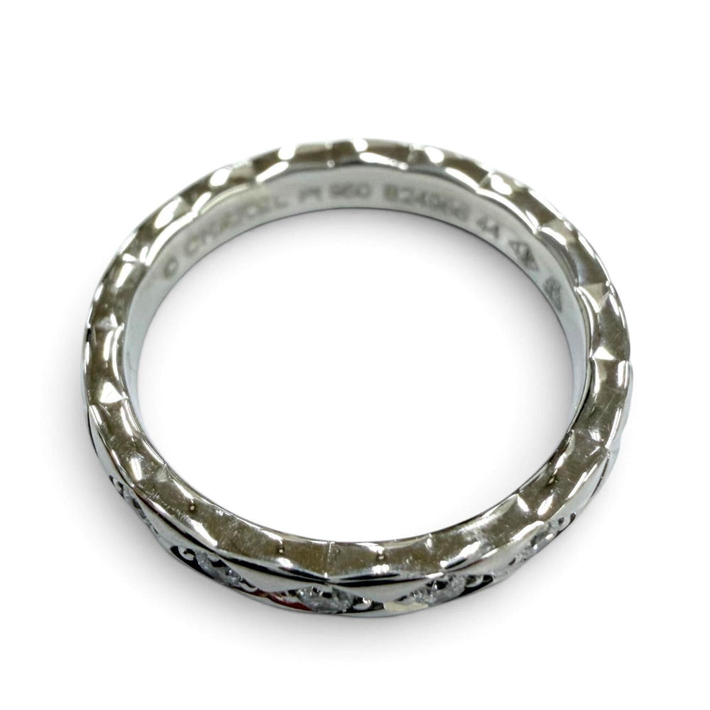 CHANEL J11387 PT950 Diamond Coco Crush 5P Ring with Certificate (June 2021) - Platinum, Size 44, Weight 3.5g Women's — Like New