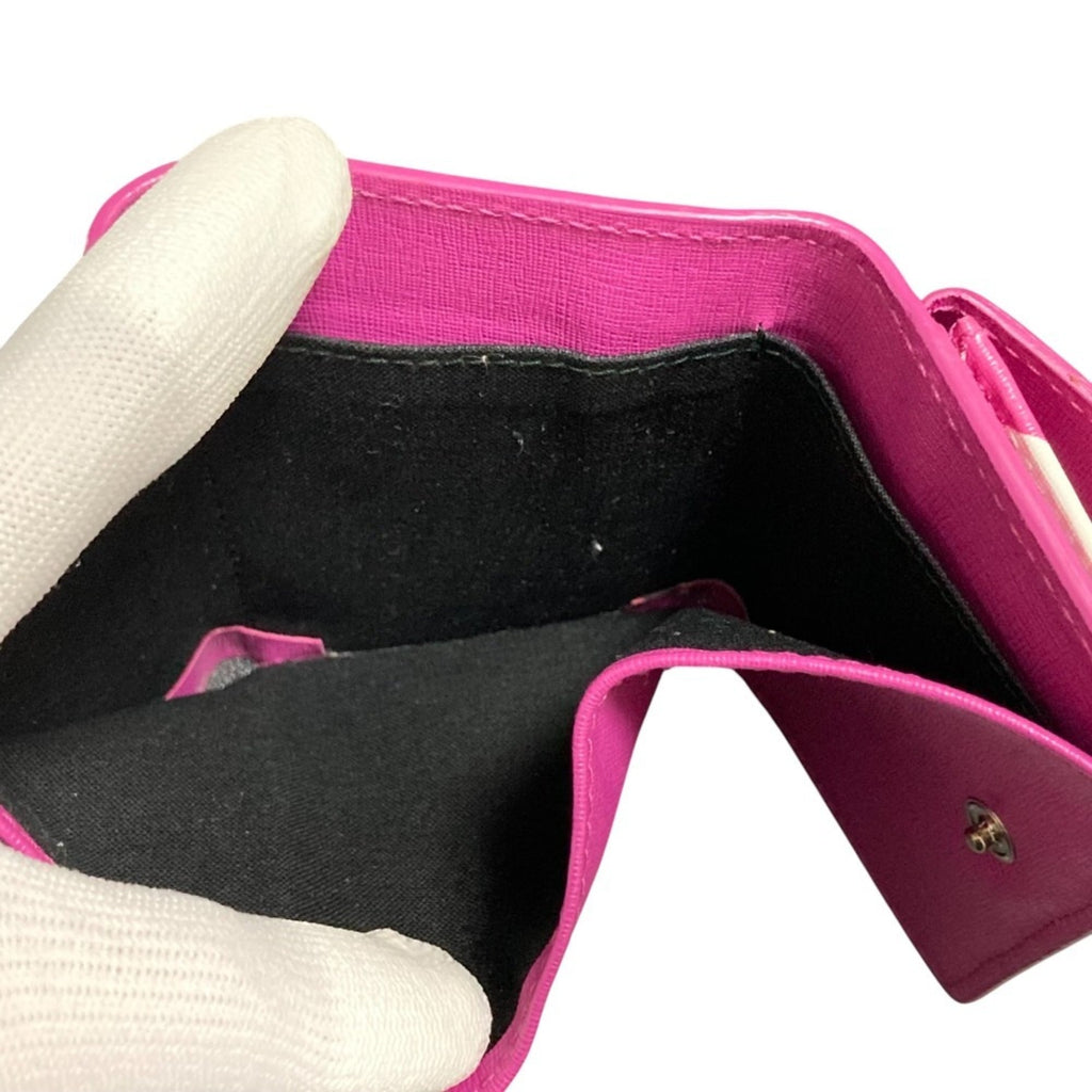 BALENCIAGA Paper Mini Wallet 410133 Pink Purple Women's