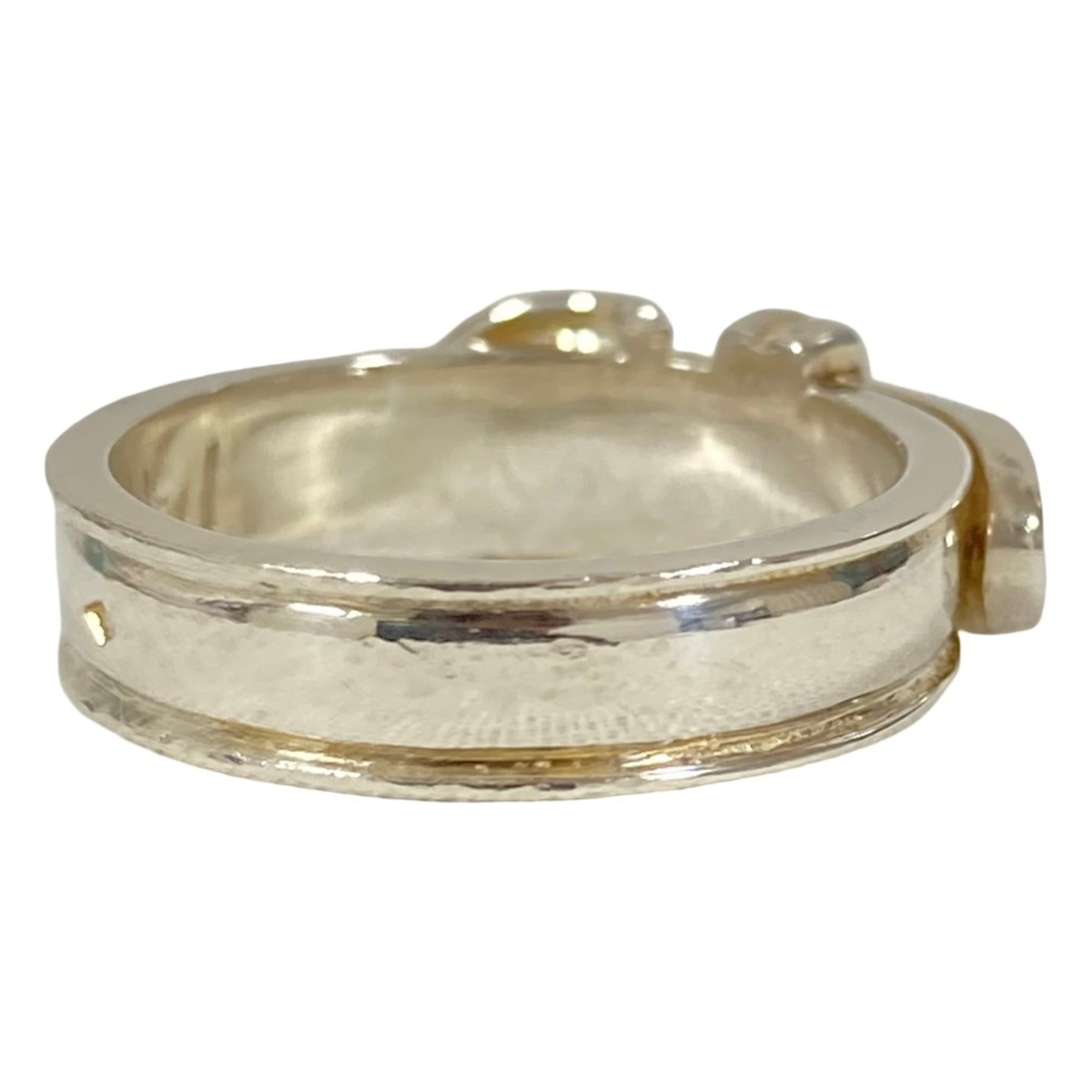 HERMES Vintage Ceinture Ring, 925 Sterling Silver (Equivalent Size), Men's/Women's — Like New