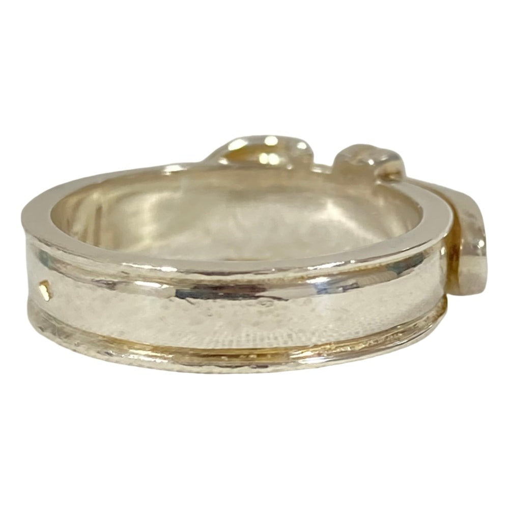 HERMES Vintage Ceinture Ring, 925 Sterling Silver (Equivalent Size), Men's/Women's — Like New