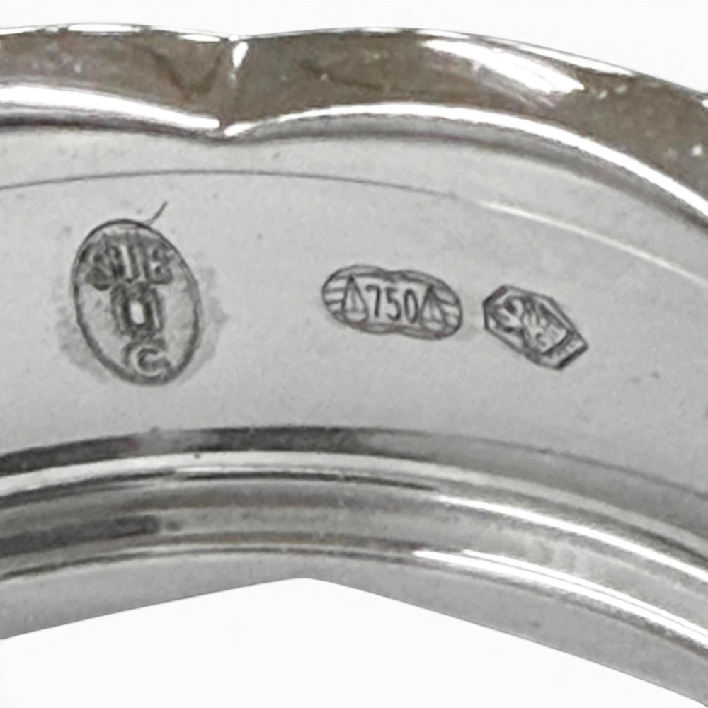 CHANEL W14629 750 (WG) Coco Crush Ring, Silver, Size 47, Weight 5.43g, Women's Accessory — Like New