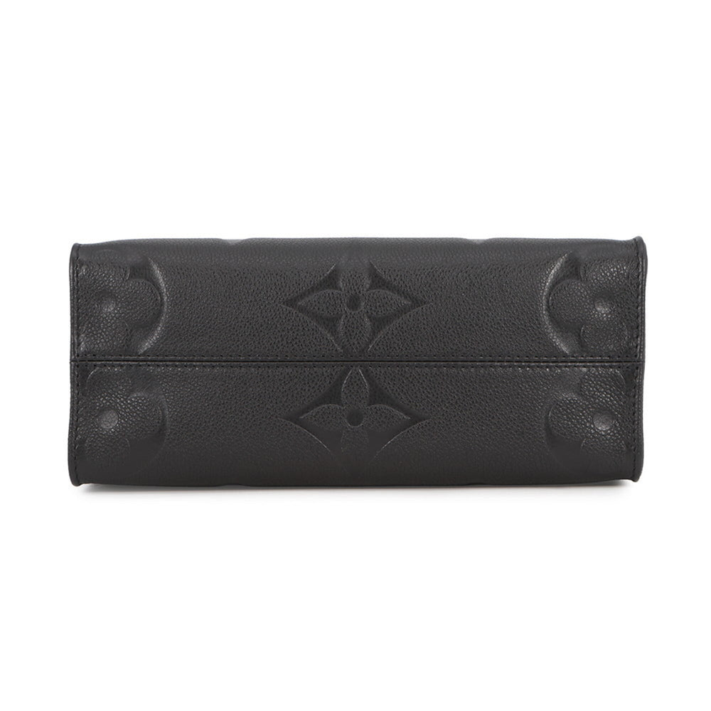 Louis Vuitton Monogram Empreinte OnTheGo PM Handbag M45653 Black 2-way LOUIS VUITTON — Like New