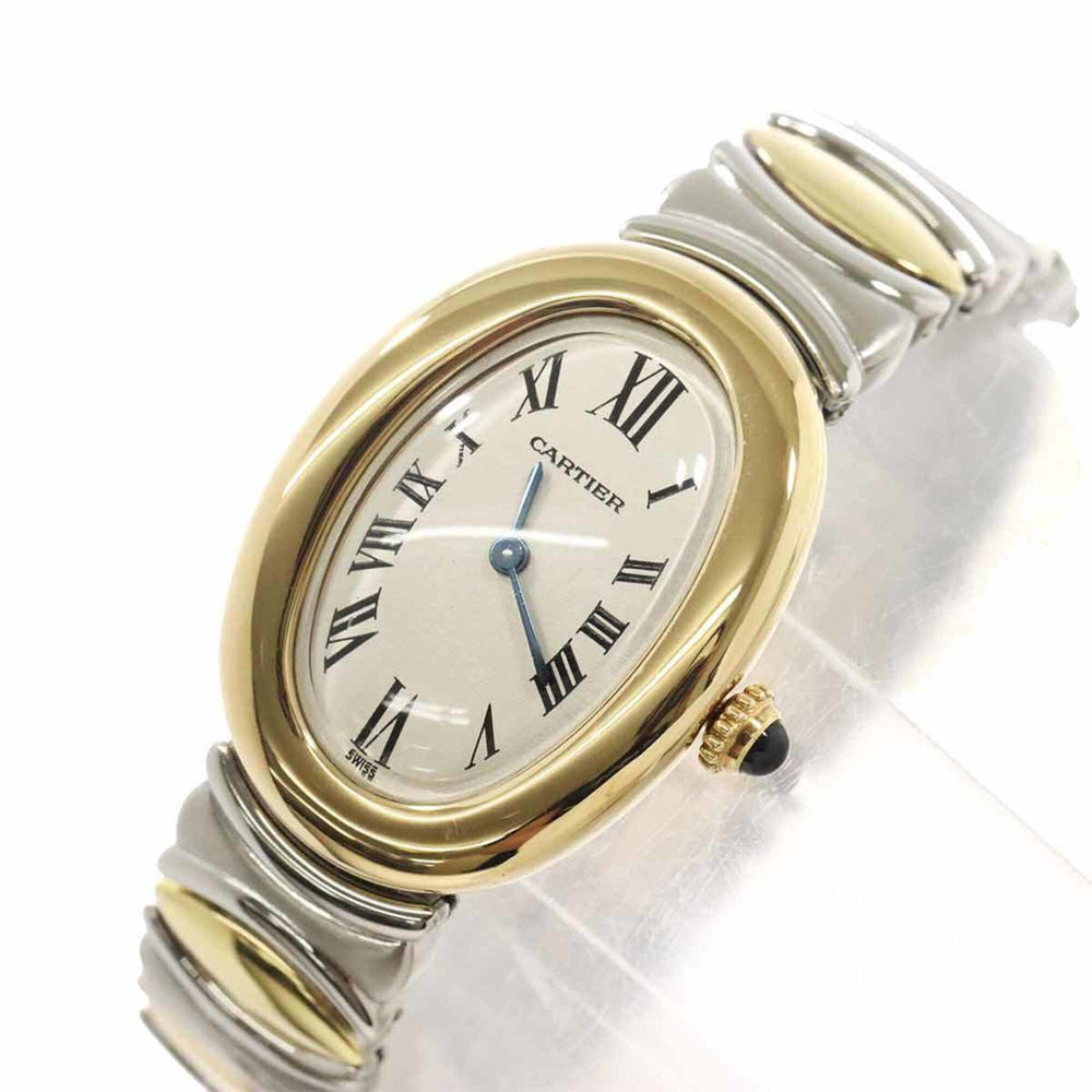 Cartier Baignoire Belle Epoque W40002F2 Ladies' Watch, Ivory, 18K Yellow Gold, Quartz Watch — Like New