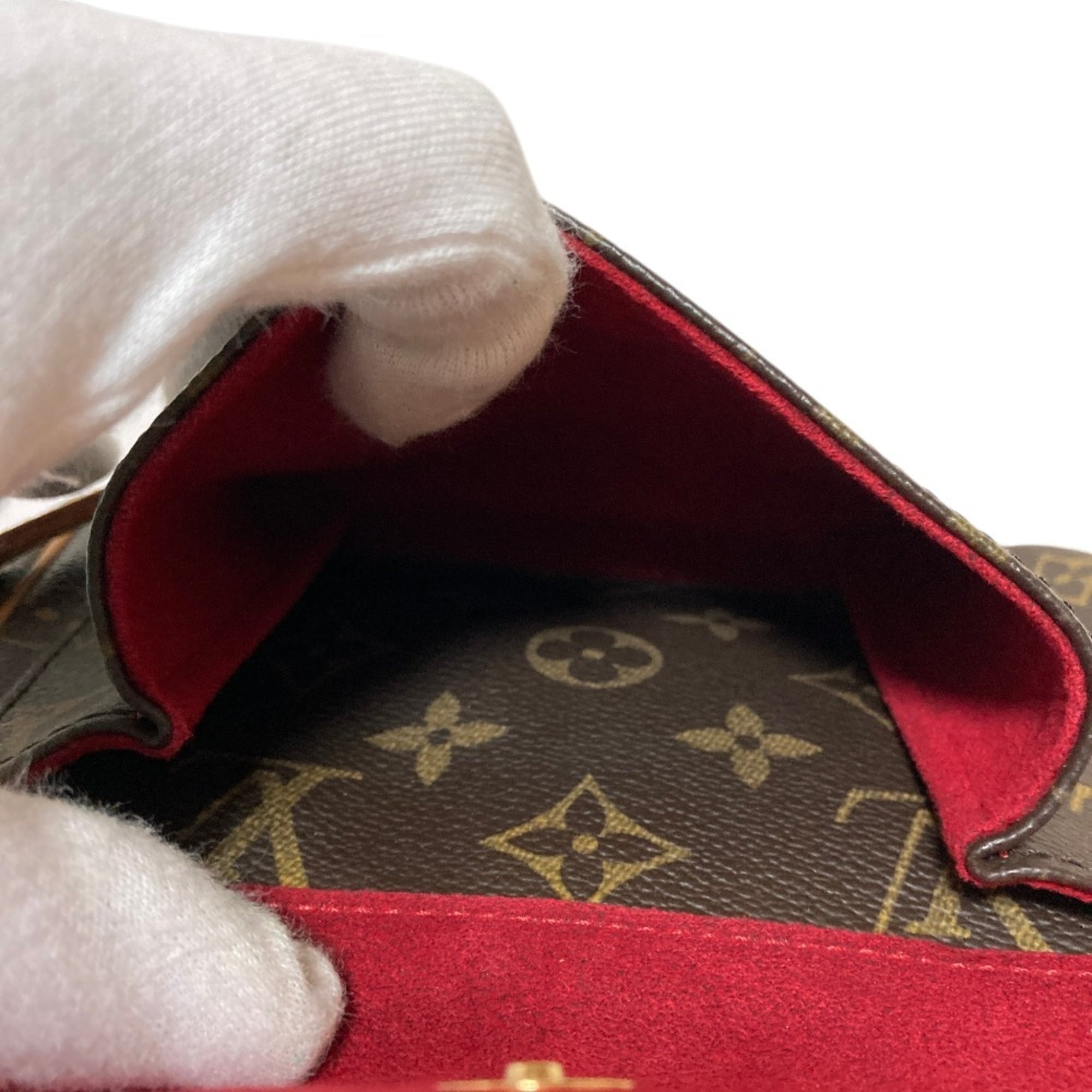 LOUIS VUITTON Louis Vuitton Vivacite PM Monogram Shoulder Bag M51165 Brown Women's — Like New