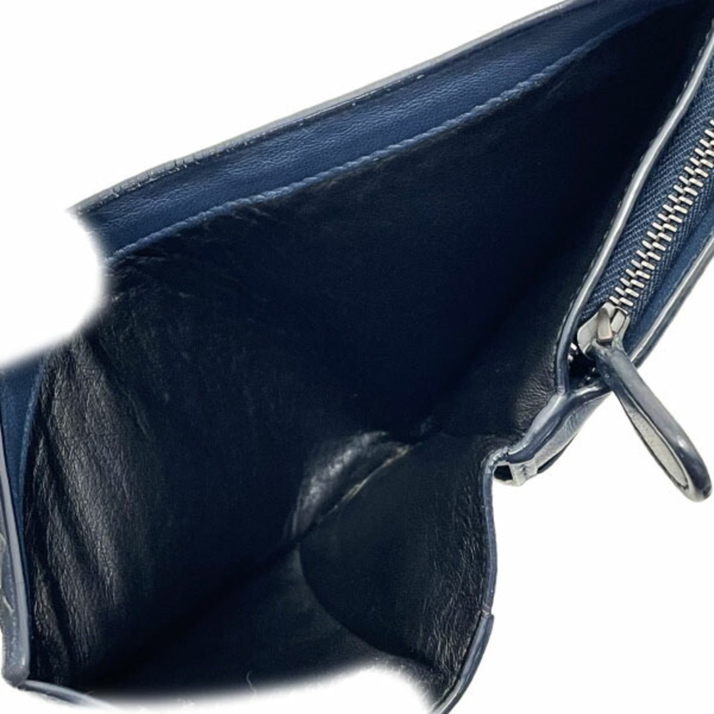 Bottega Veneta Intrecciato Leather Bi-fold Wallet in Navy Blue (114073) and BOTTEGA VENETA Mesh Compact (TRN-15876)