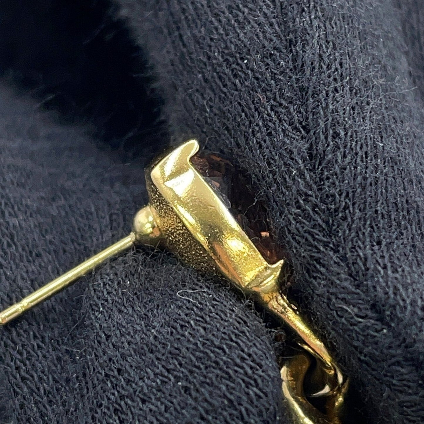 Chanel Coco Mark Rhinestone Metal Earrings C23C ABA100 CHANEL