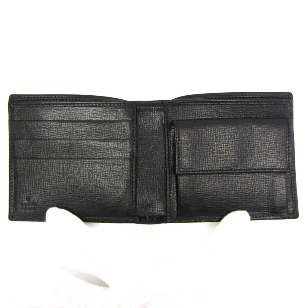 Gucci 120949 Men's Leather Wallet (bi-fold) Black