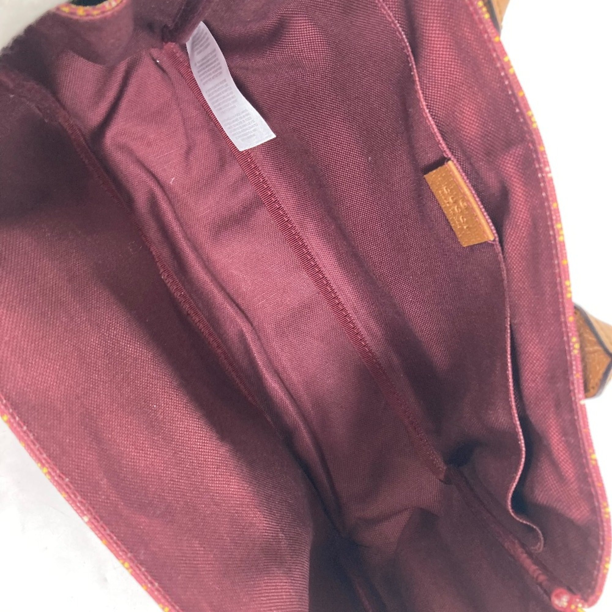 Gucci 628159 check Tote Bag Hand Bag Brown/Bordeaux Based — Like New