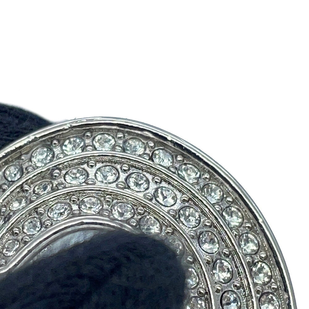 Chanel Brooch Heart Coco Mark Metal Rhinestone B23 B CHANEL BROACH — Like New