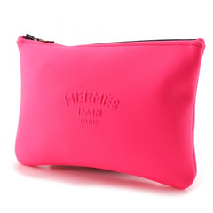 Hermes Hermès Neovan MM Pouch, Polyurethane, Pink, Women's — Like New