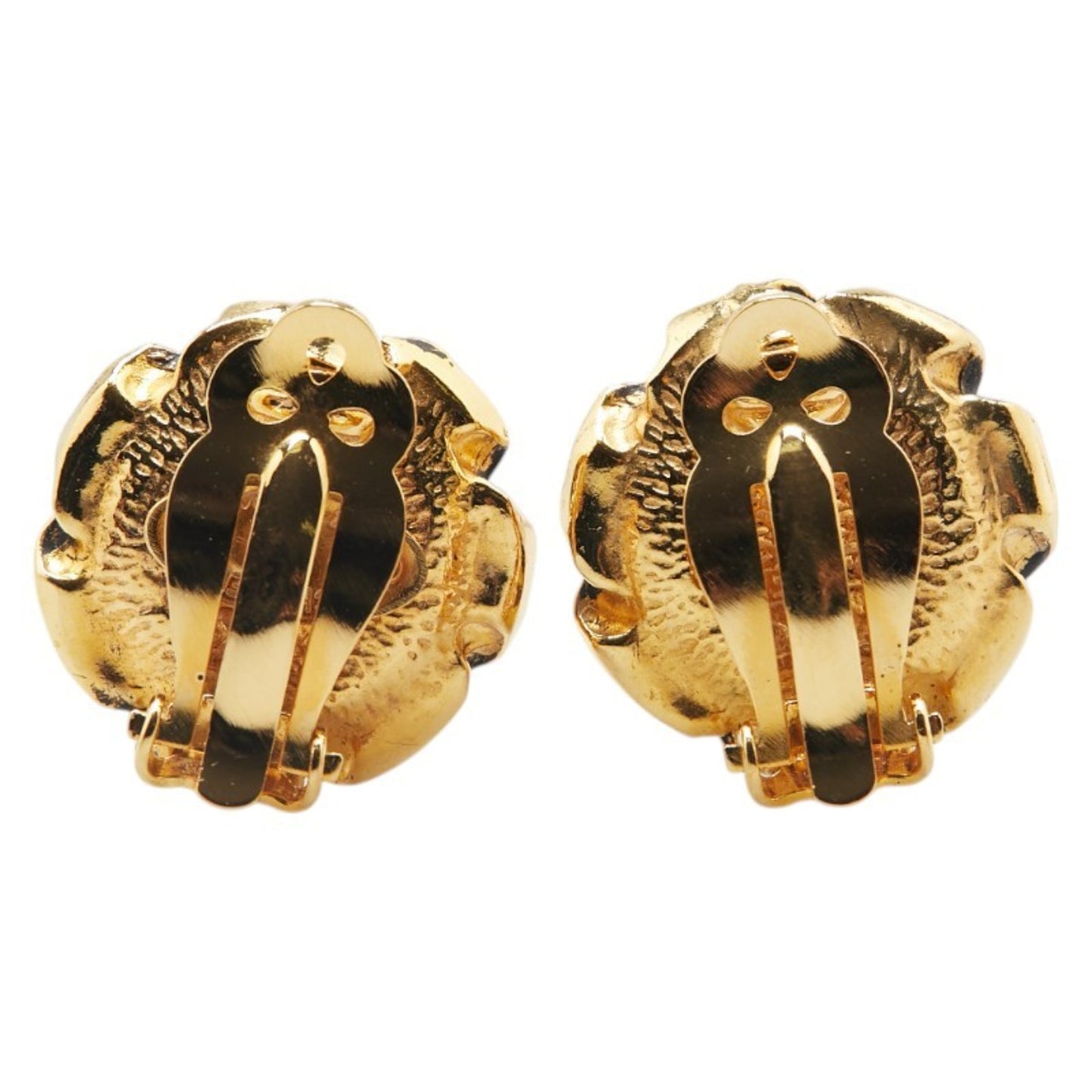 Chanel earrings, gold plated, with faux pearls, for women.
