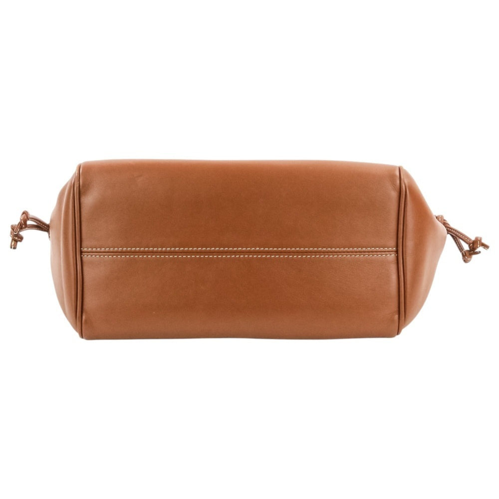 CELINE Small Cabas Drawstring Cuire Triomphe 2-way Handbag/Shoulder Bag, Brown, Women's — Like New