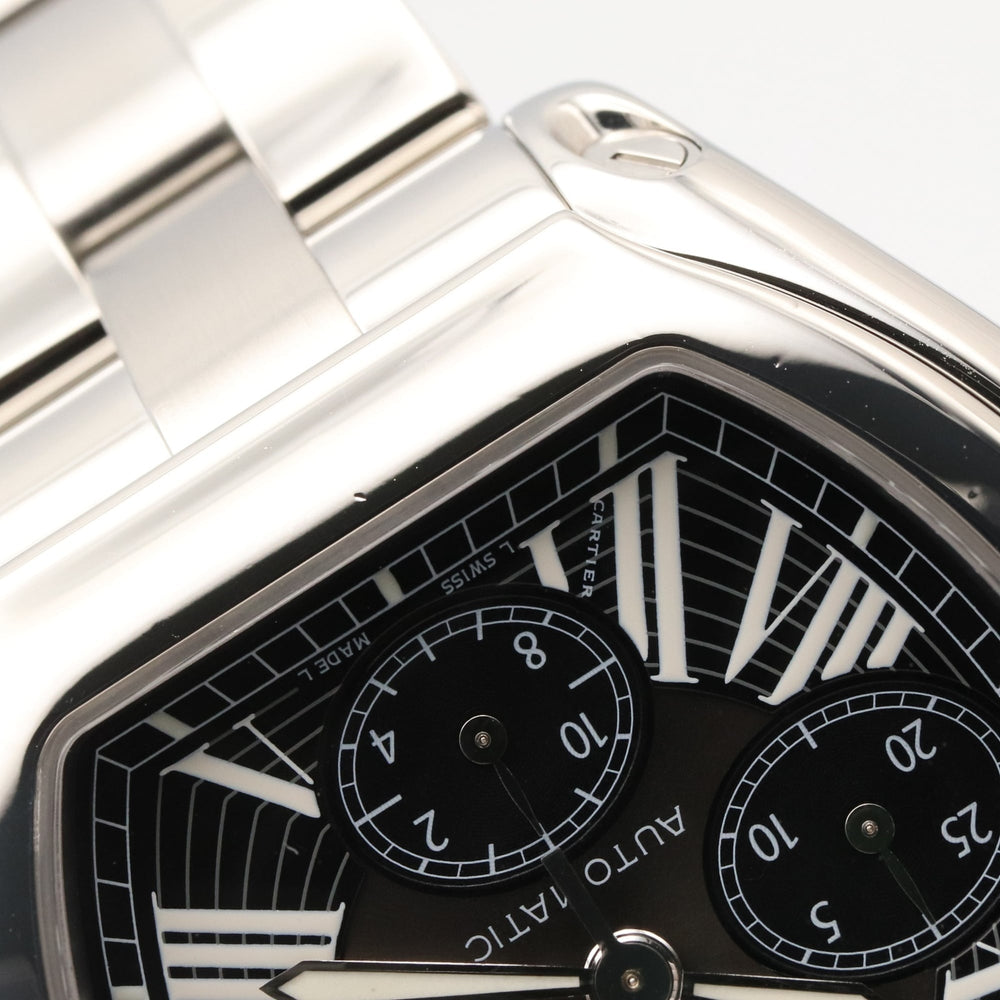 Cartier Roadster Chronograph XL Watch, Stainless Steel, Men's, Black (W62020X6) — Very Good