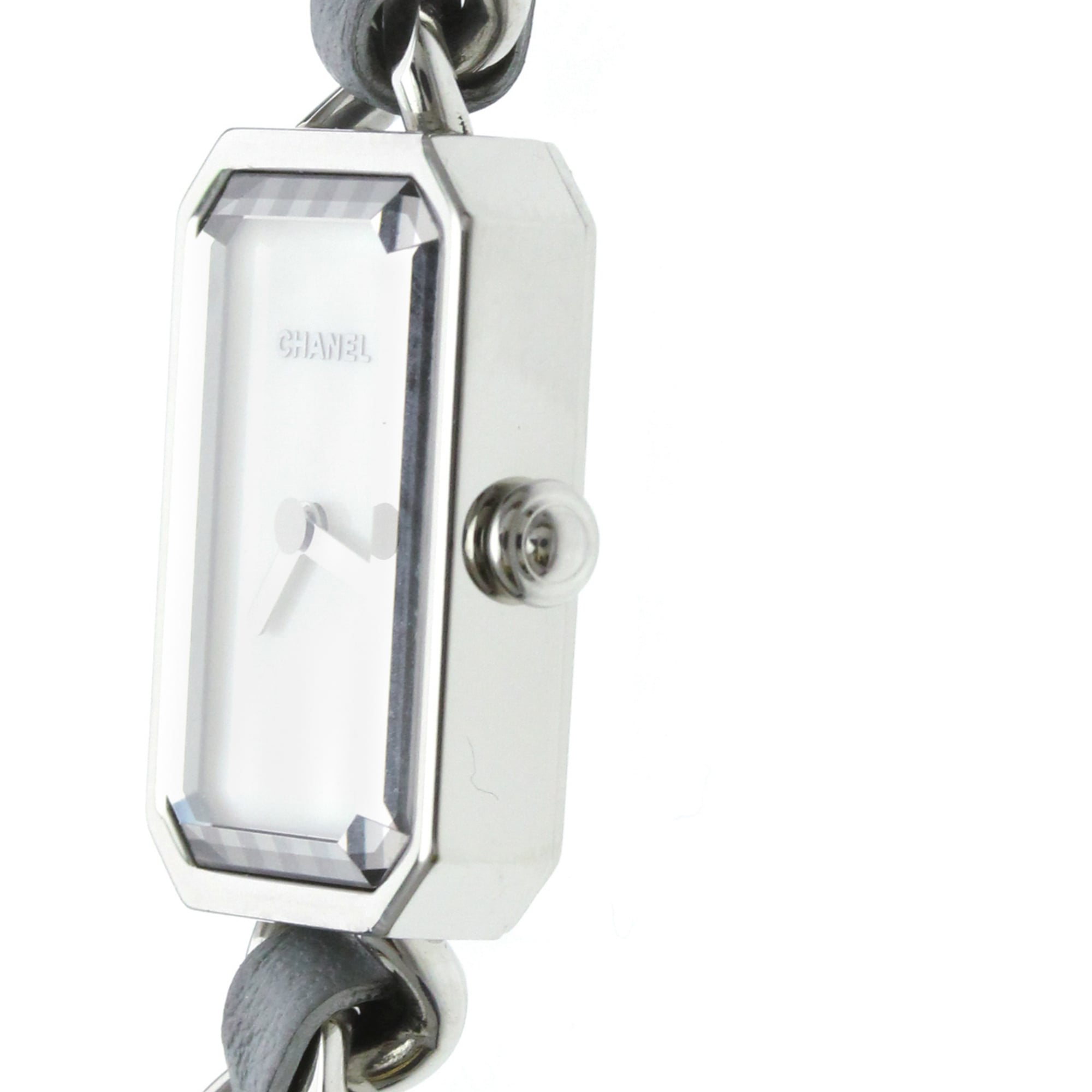CHANEL Premiere Lock Steel Leather Quartz Ladies Wacth H4327 Polished — Very Good
