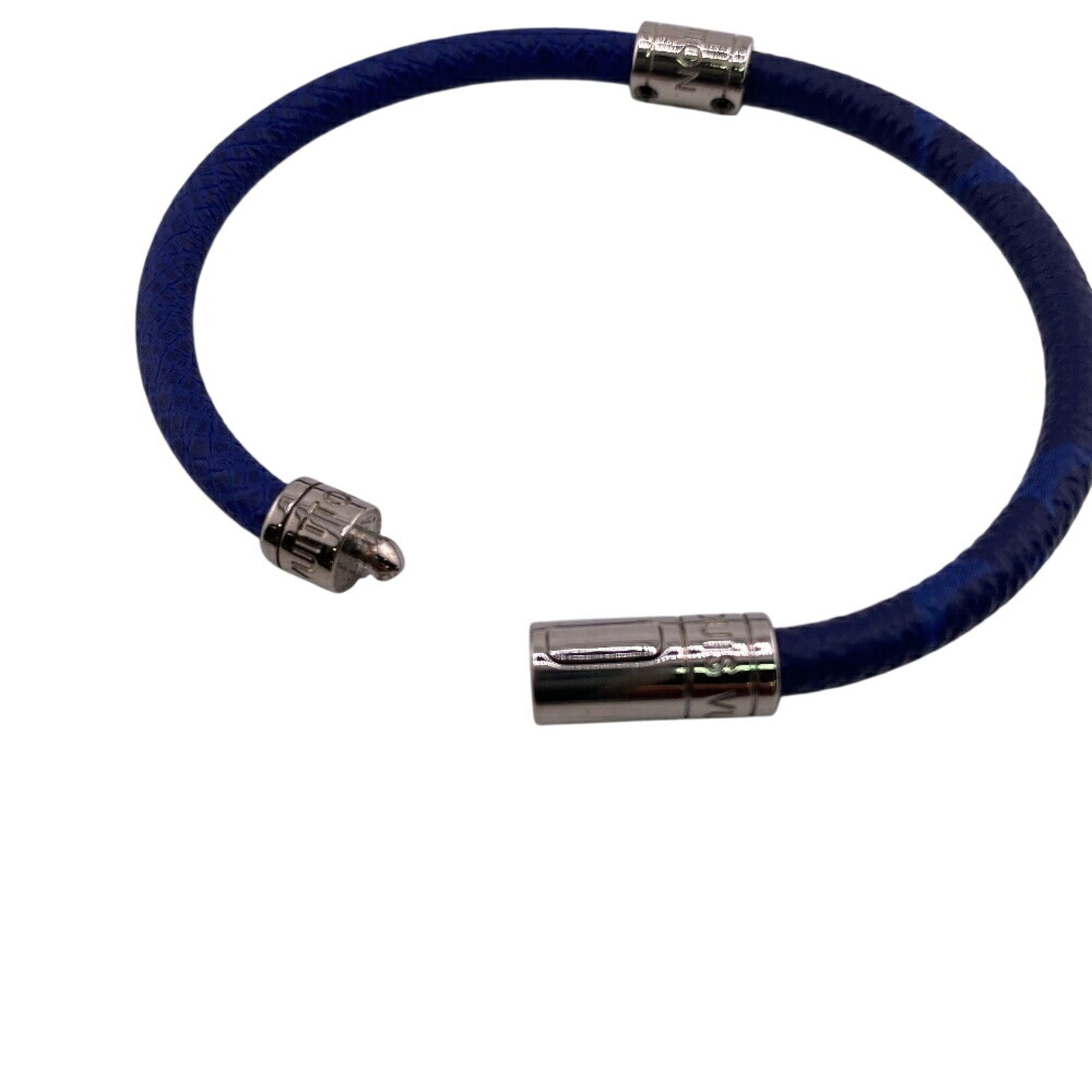 LOUIS VUITTON M6568D Neo Split Bracelet, Blue, Men's