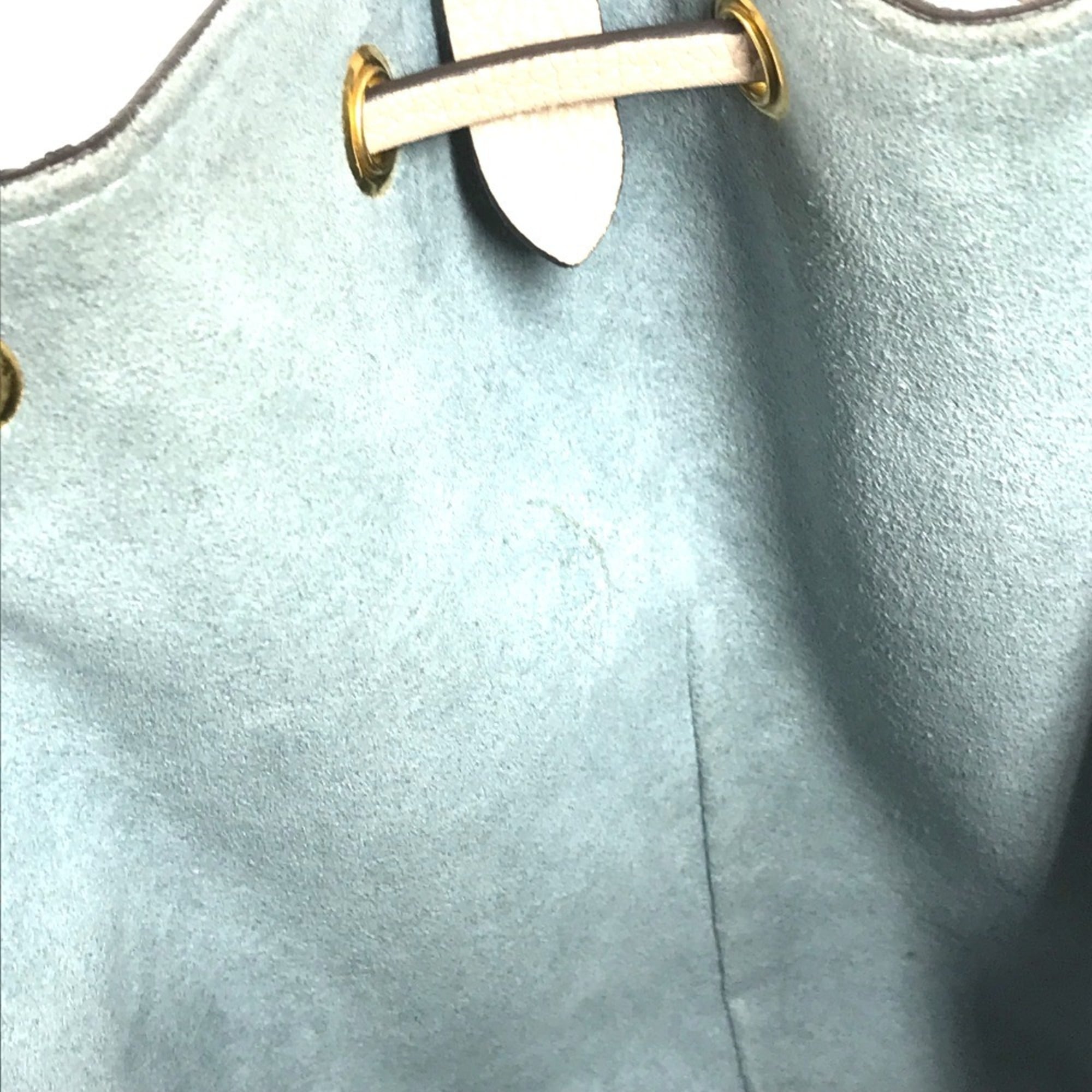 LOUIS VUITTON M57688 Lockme Bucket NV Handbag, 2-Way Drawstring Shoulder Bag, Leather, Women's, Sand Beige — Like New