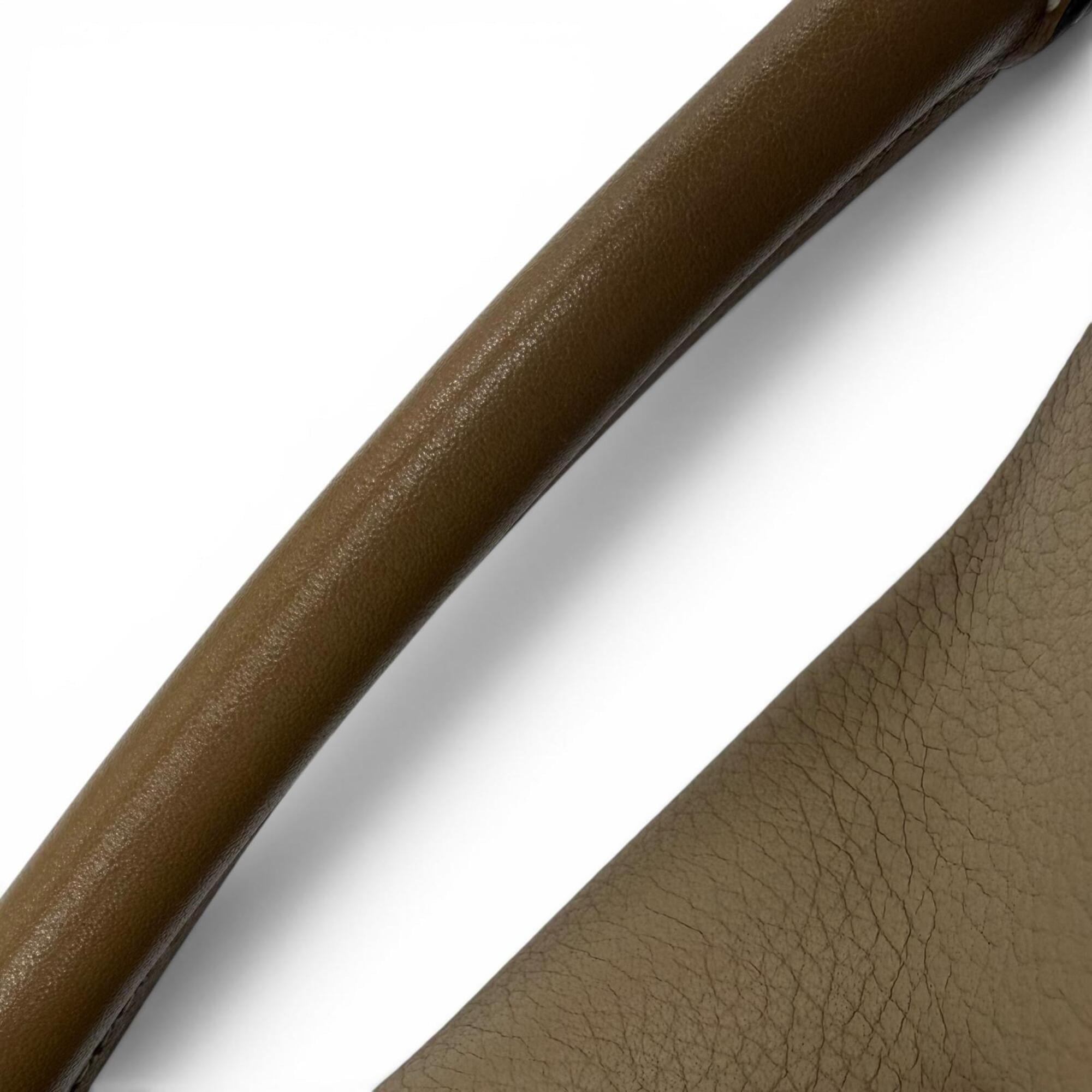 LOEWE A510U95X27 Puzzle Mini 2-Way Calf Leather Handbag/Shoulder Bag, Beige, Made in Spain, Women's, with Dust Bag — Like New