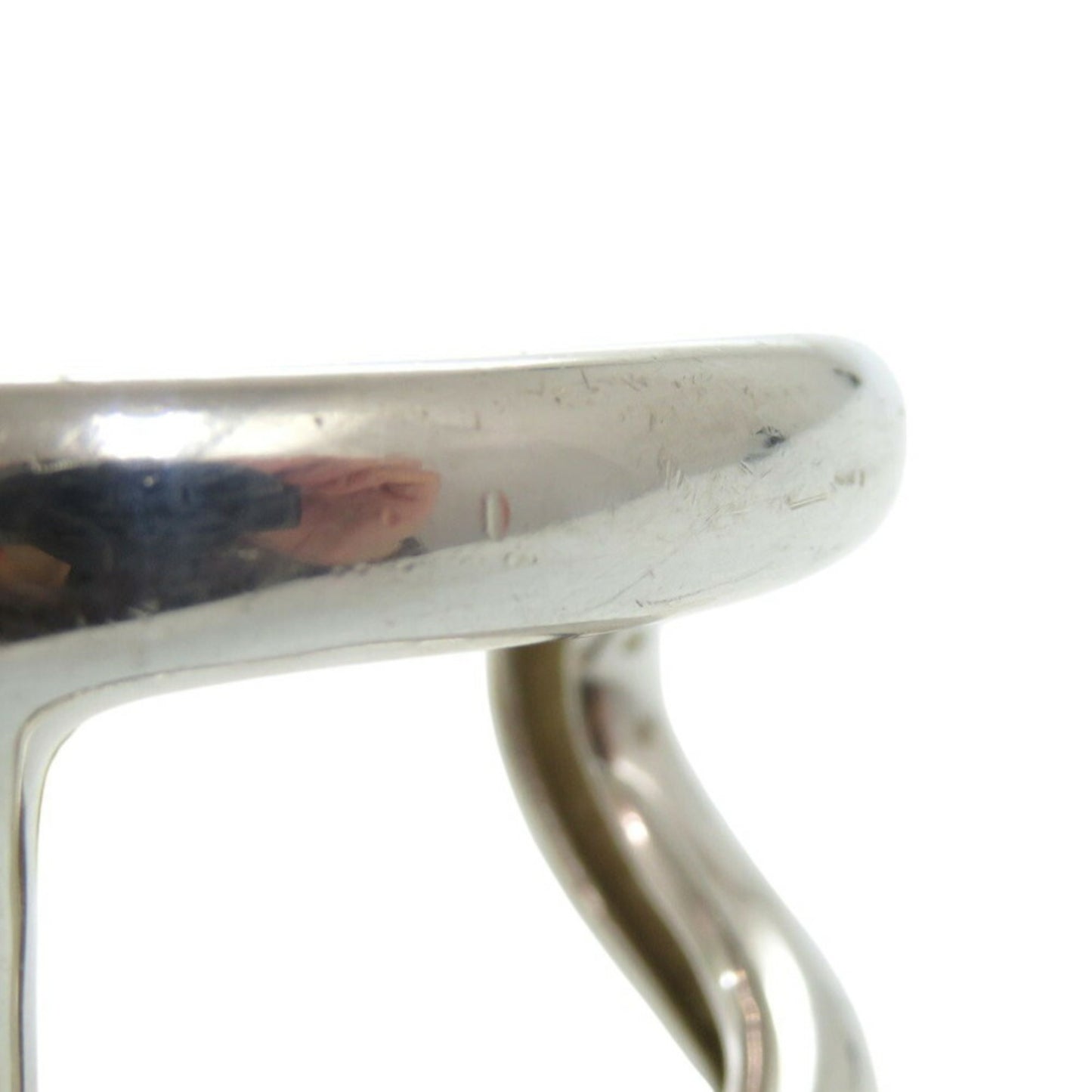 Hermes OSMOSE Bracelet Cuff Bangle SV925 Silver 0181HERMES