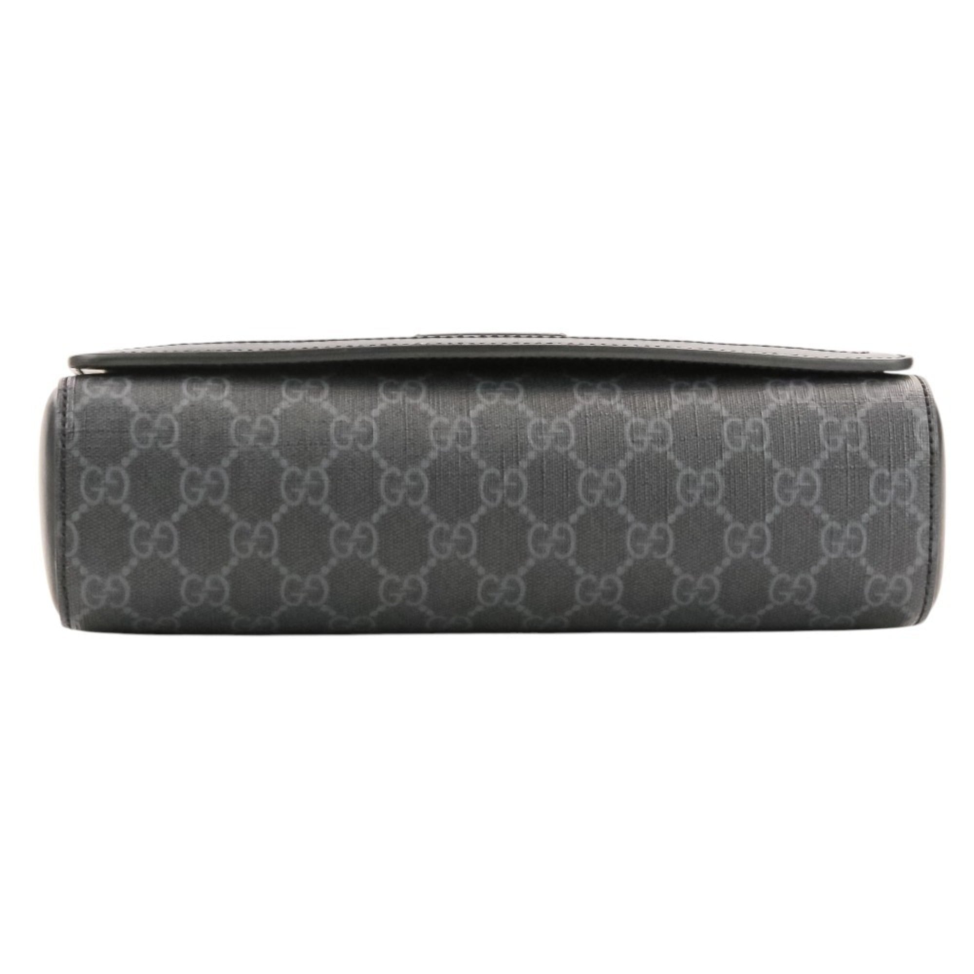 GUCCI GG Supreme Shoulder Bag Crossbody 771167 Black Men's Women's — Like New