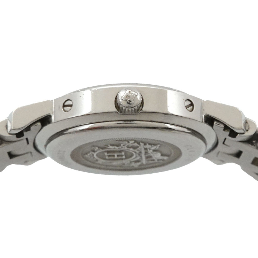 Hermes Clipper Nacre CL4 210 Women's Watch, Date Display, Pink Shell, Quartz Watch — Very Good