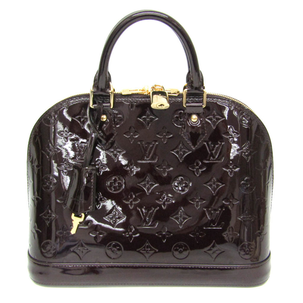 Louis Vuitton Monogram Vernis ALMA PM M91611 Women's Handbag Amarante — Like New