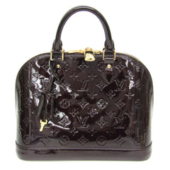 Louis Vuitton Monogram Vernis ALMA PM M91611 Women's Handbag Amarante — Like New