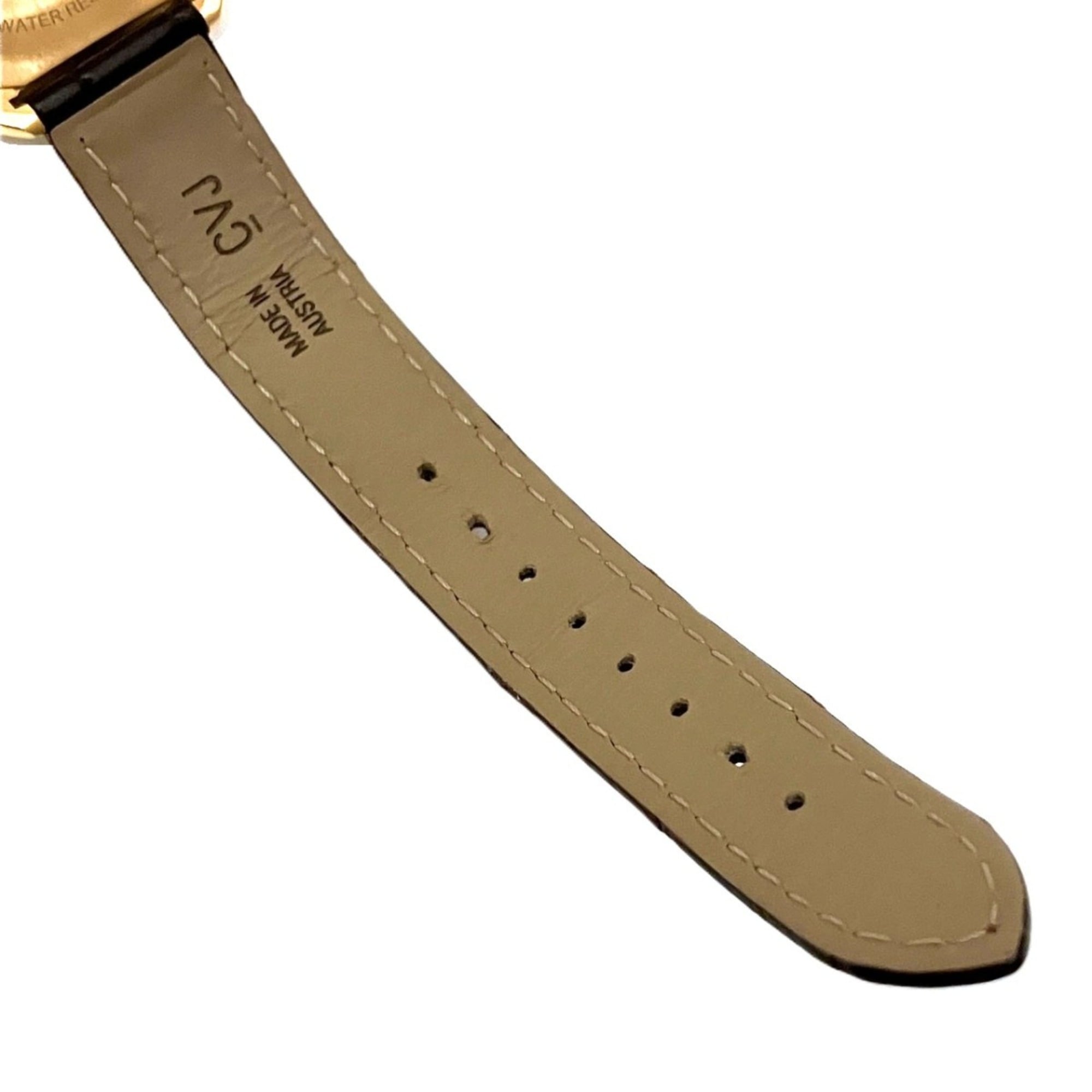 Cartier Clé de watch, total weight 51g, 18K gold, genuine leather strap, automatic movement, white dial, WGCL0010 — Good