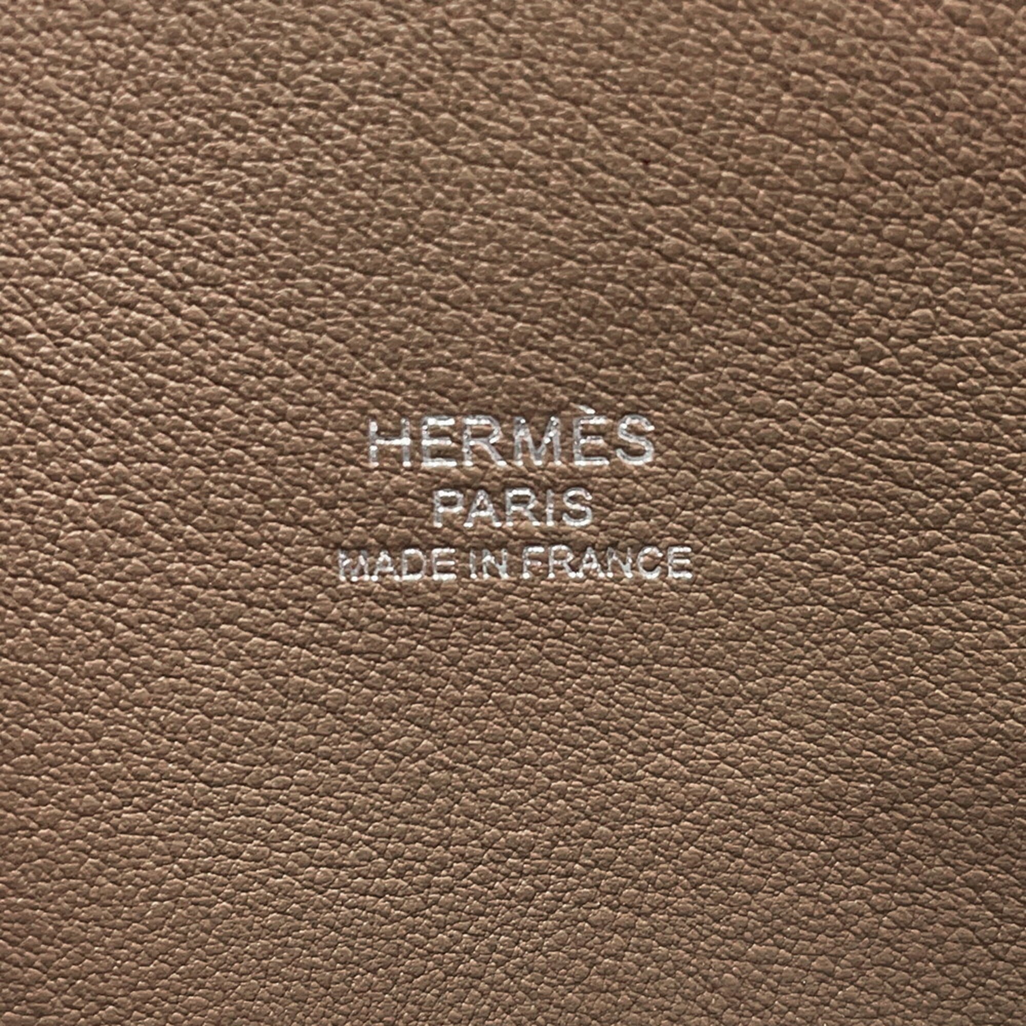 Hermes Bolide 1923 30 Etoupe Epsom Handbag, K stamp, 2-way, HERMES — Like New