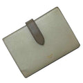 Celine wallet medium strap gray 10B64 3BRU 30VL folio leather CELINE bicolor smoky color ladies