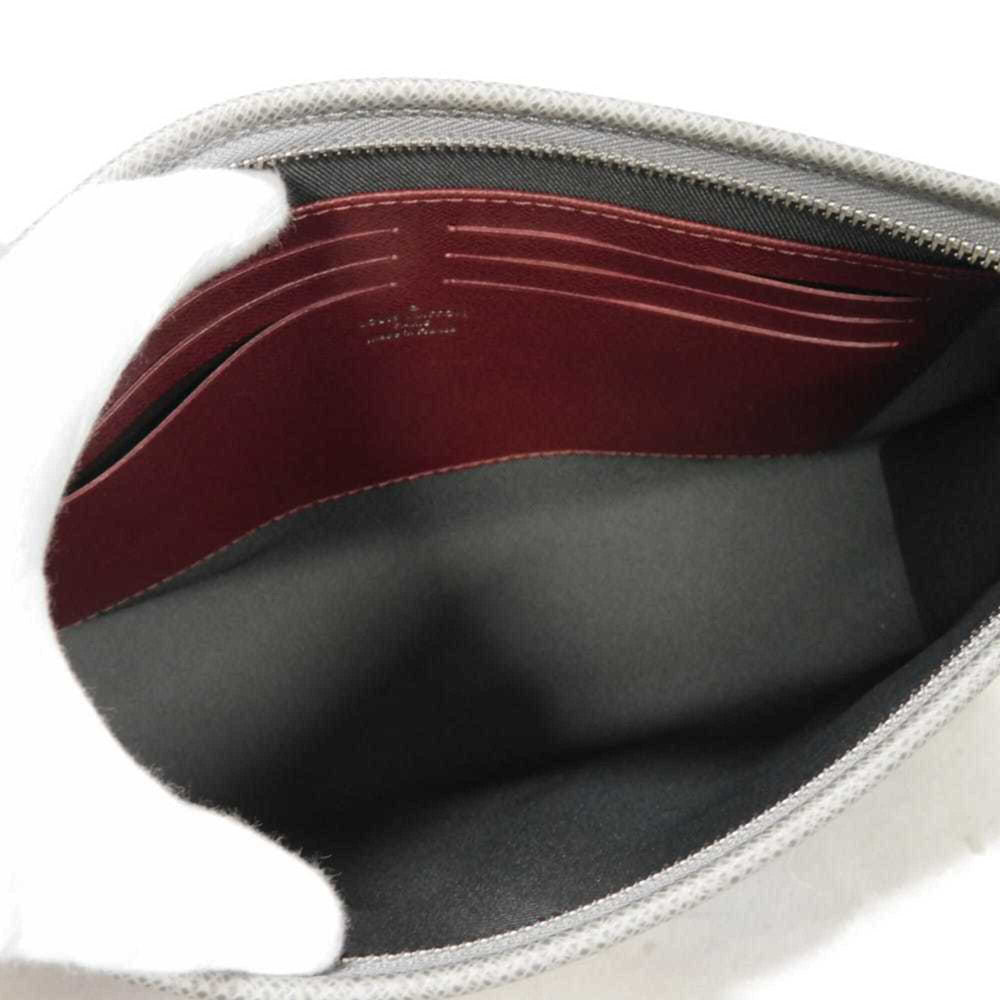 Louis Vuitton LOUIS VUITTON Clutch Bag Pochette Voyage MM America's Cup Grey RFID IC Chip Unused Taiga Glacier M59147 Men's — New - Store Return